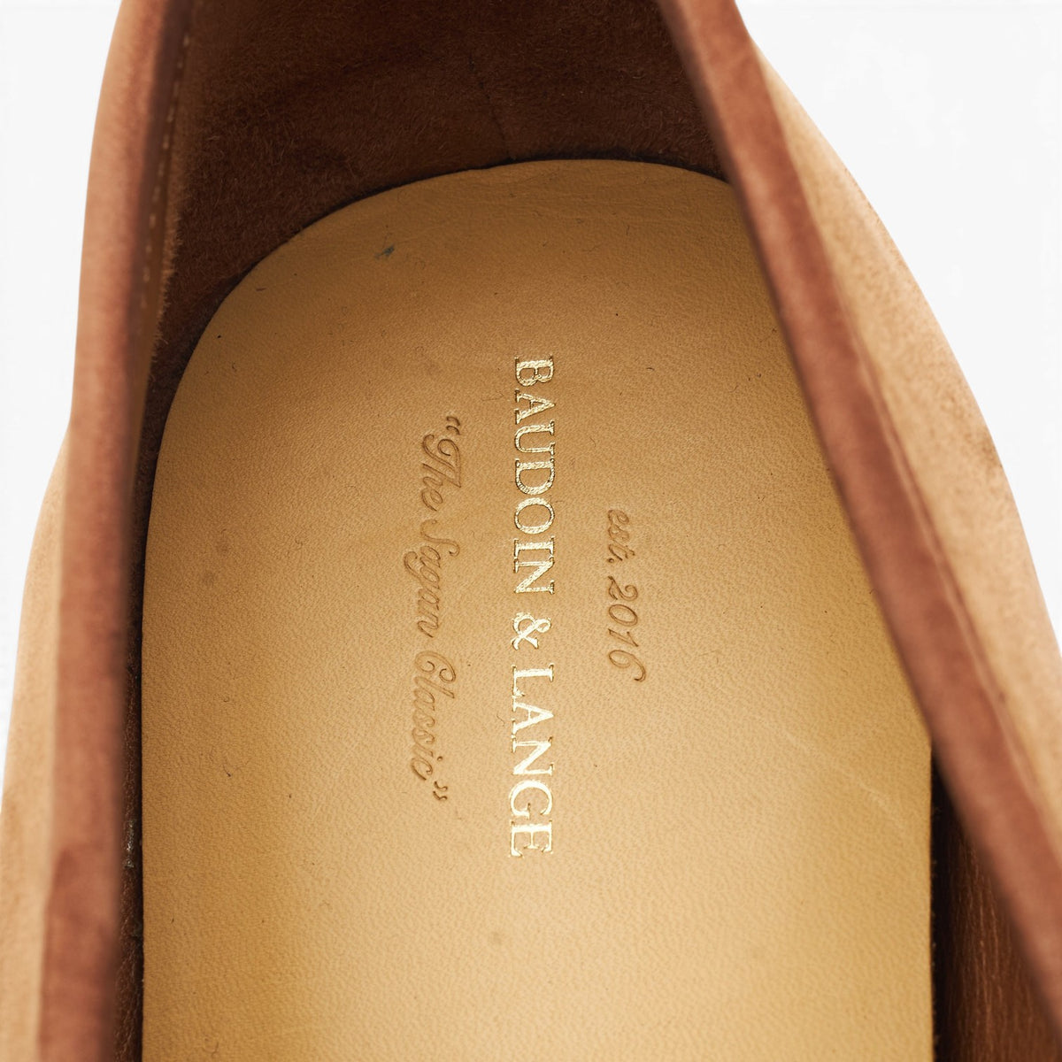 'Sagan Classic' Tan Brown Suede Tassel Loafer UK 11 / UK 11.5