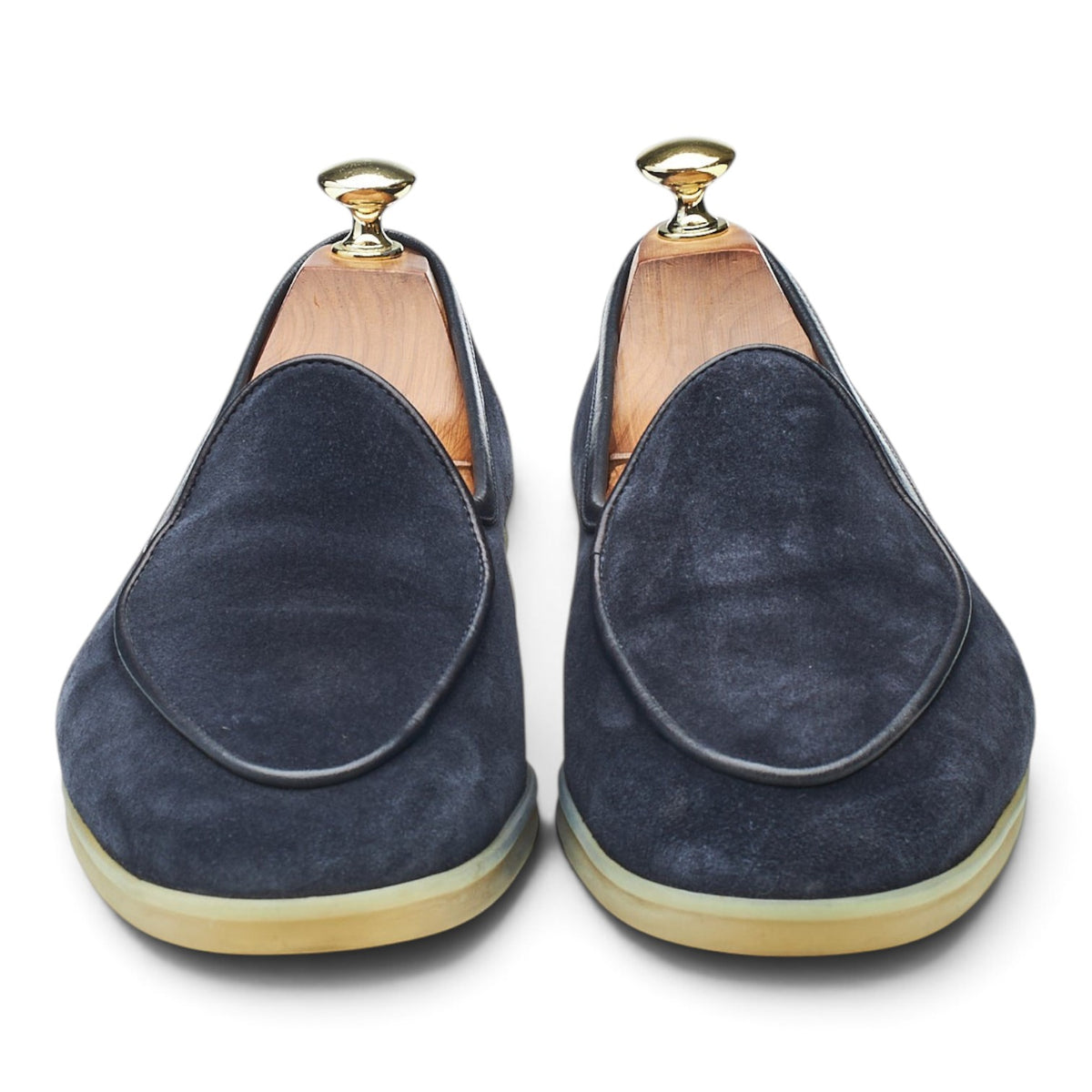 'Sagan Stride' Navy Blue Suede Slip On Loafers UK 7 / UK 7.5