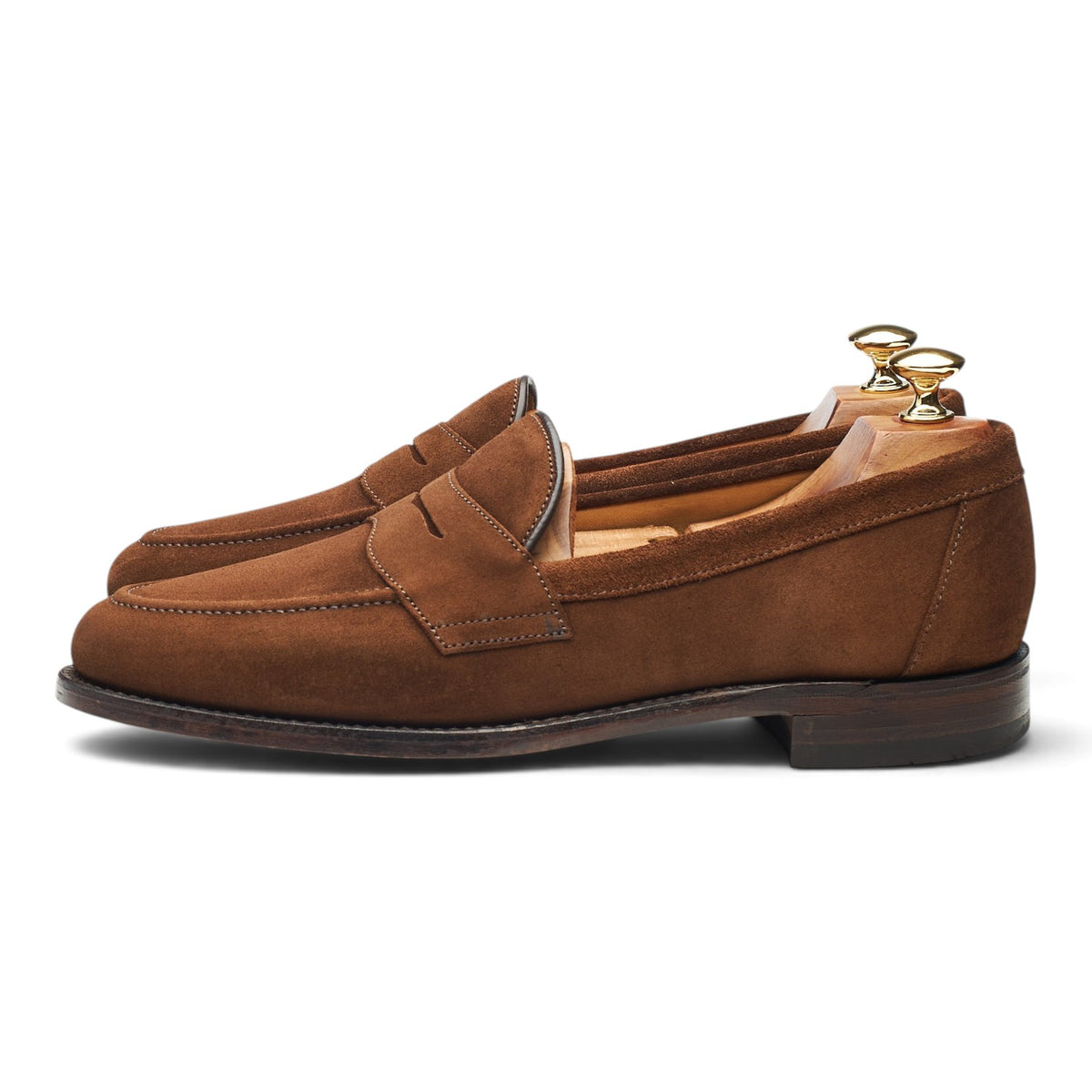 'Eton' Snuff Brown Suede Loafers UK 9 F