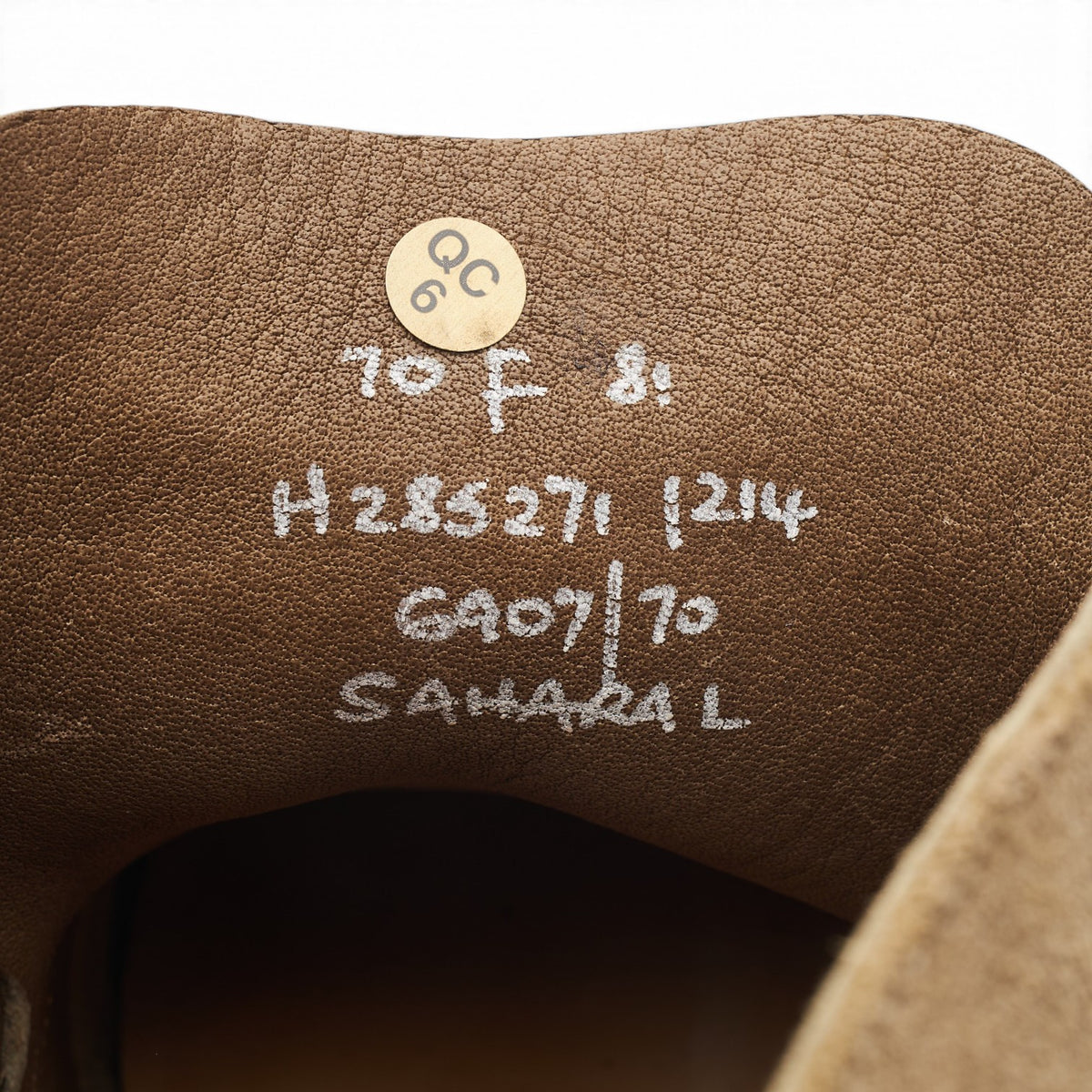 'Sahara' Stone Suede Chukka Boots UK 7 F