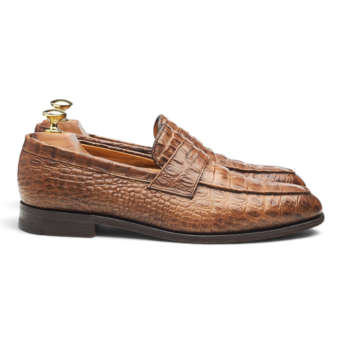 Herring 'Bowie' Brown Leather Loafers UK 7.5 F