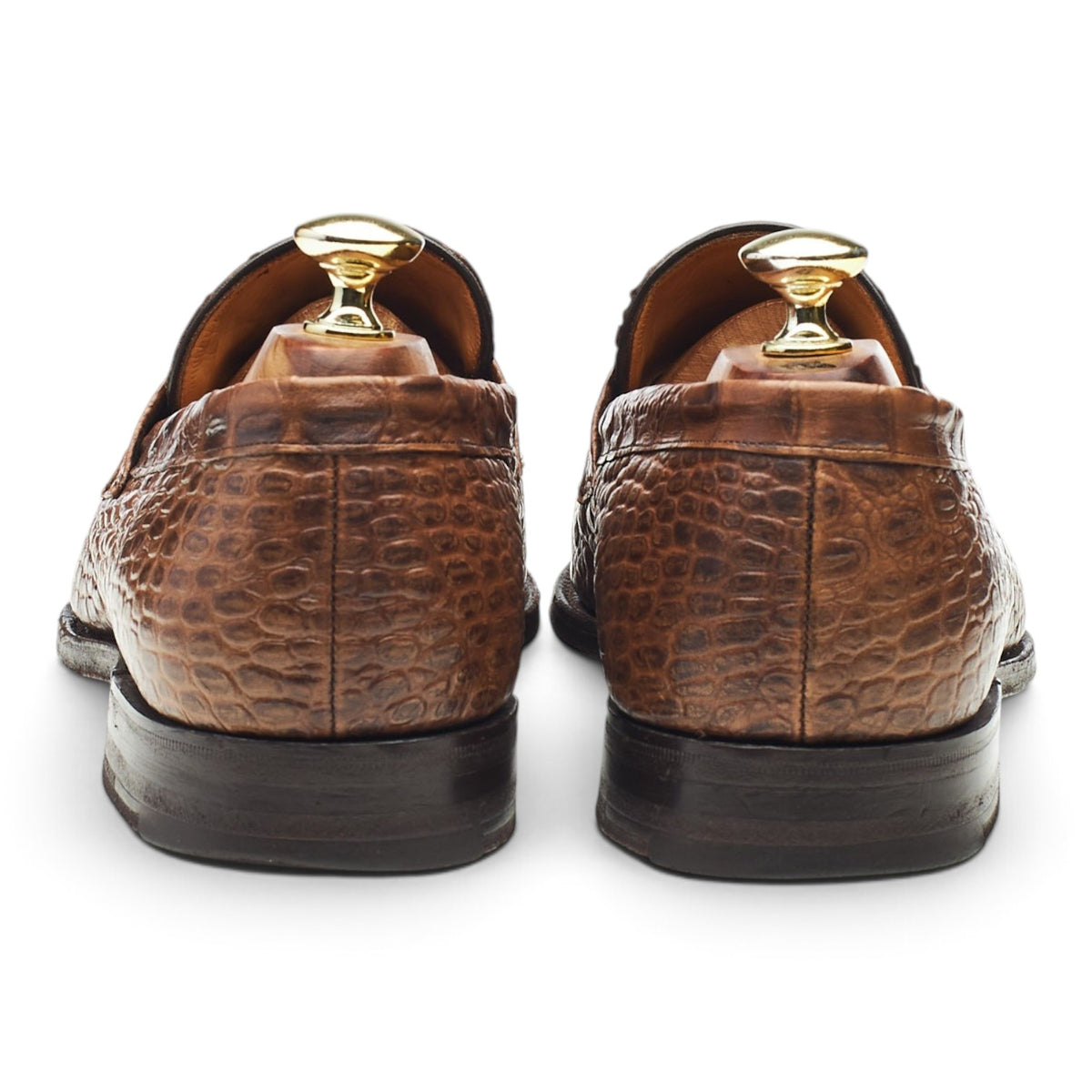 Herring 'Bowie' Brown Leather Loafers UK 7.5 F