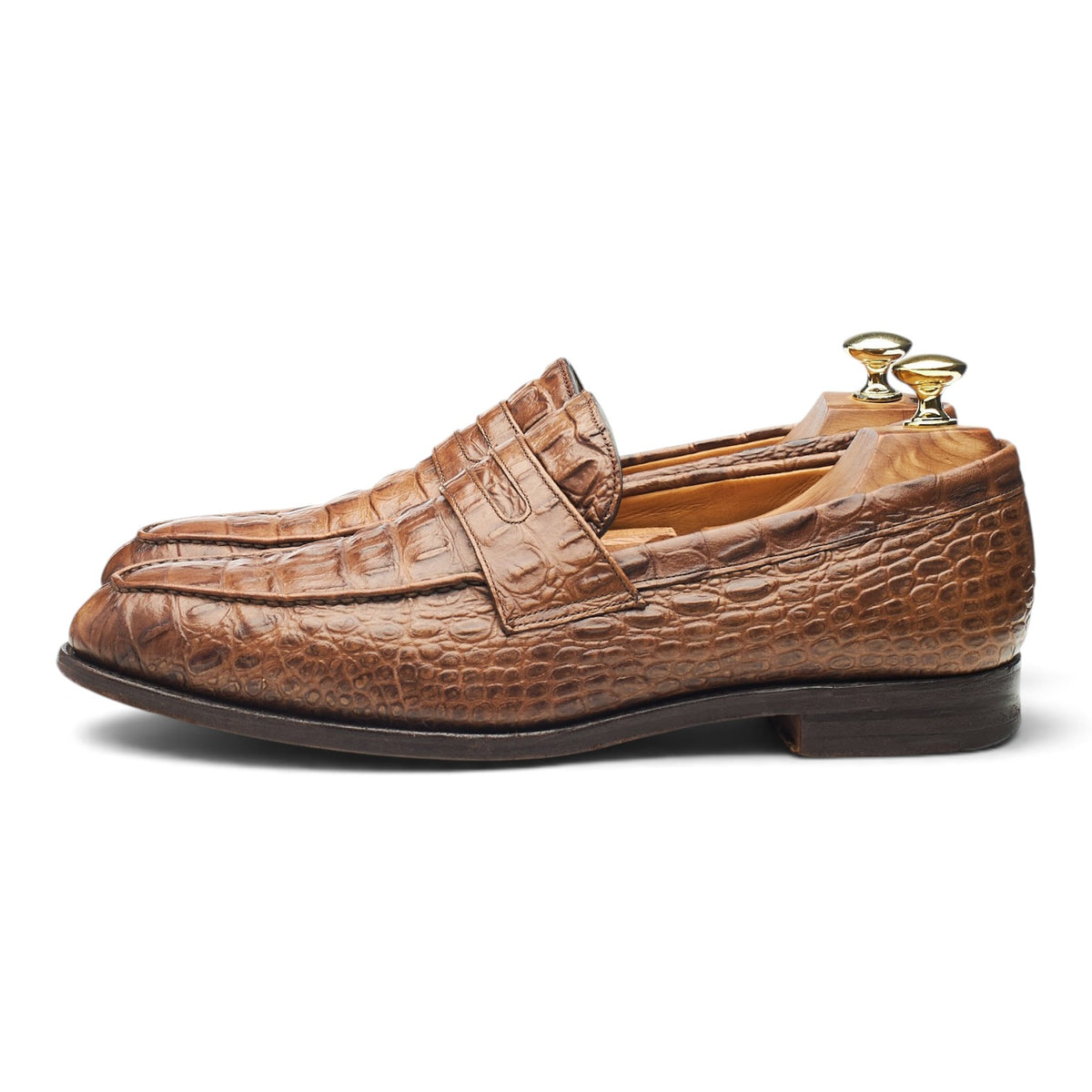 Herring 'Bowie' Brown Leather Loafers UK 7.5 F