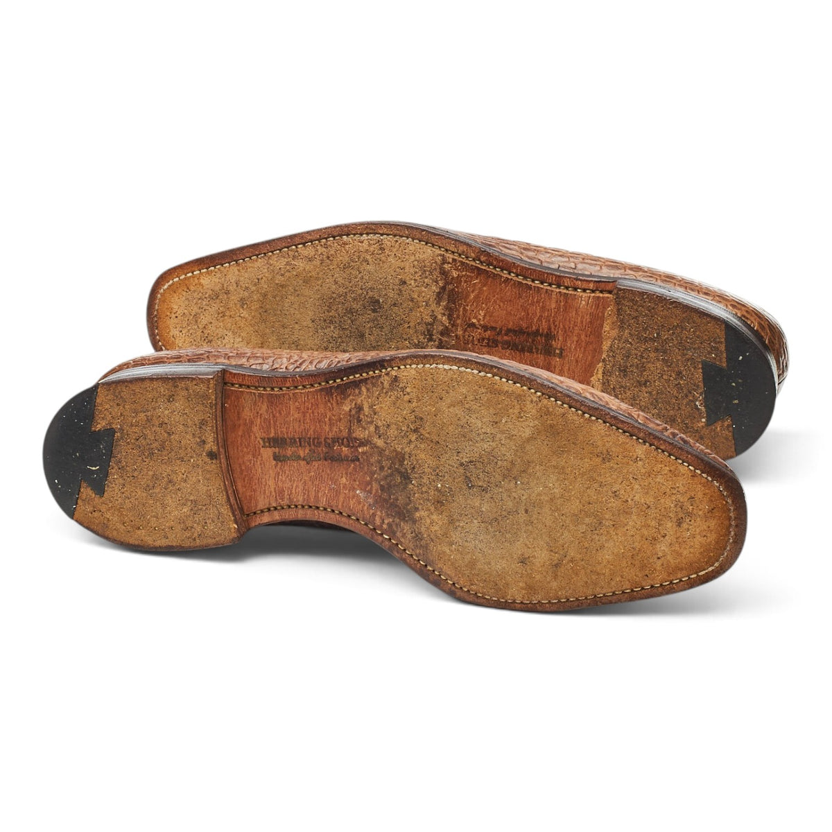 Herring 'Bowie' Brown Leather Loafers UK 7.5 F