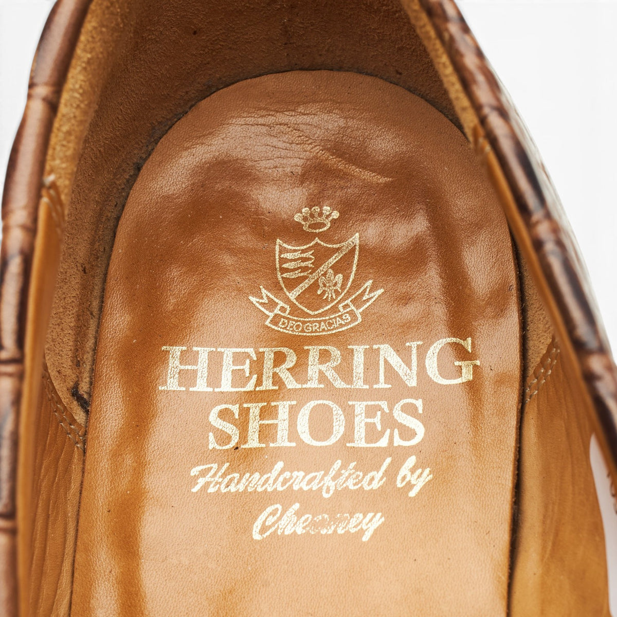 Herring 'Bowie' Brown Leather Loafers UK 7.5 F