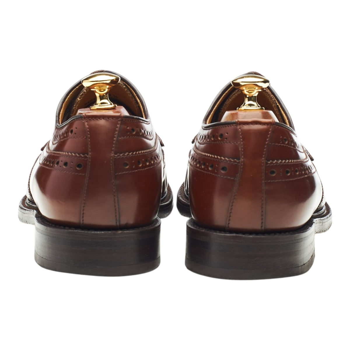 'Braemar' Brown Leather Derby Brogues UK 9.5 F
