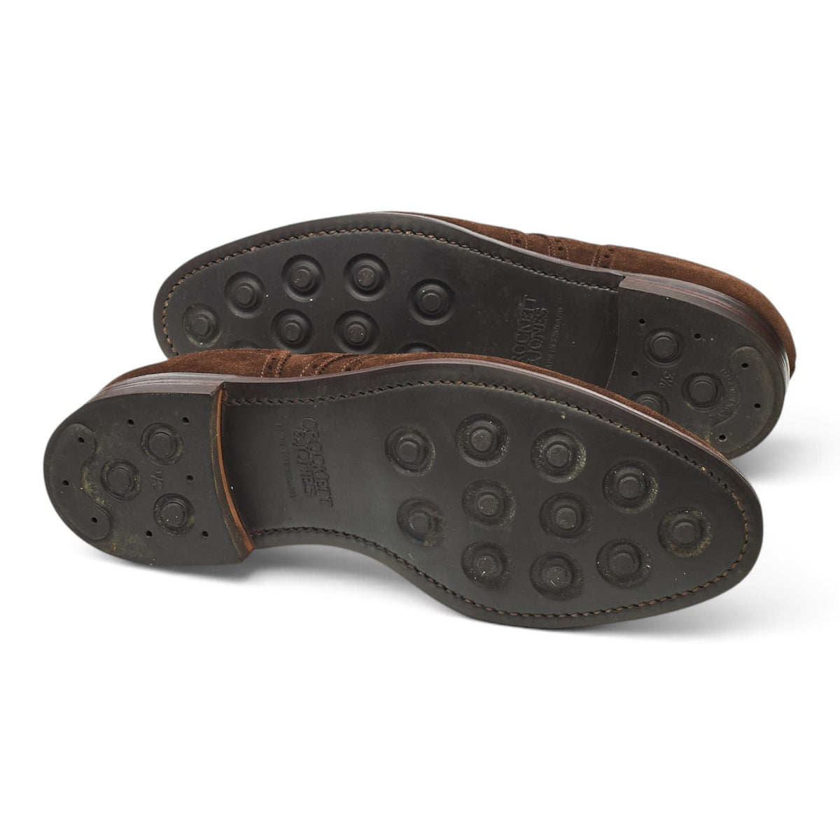 'Cardiff' Dark Brown Suede Derby Brogues UK 8.5 E