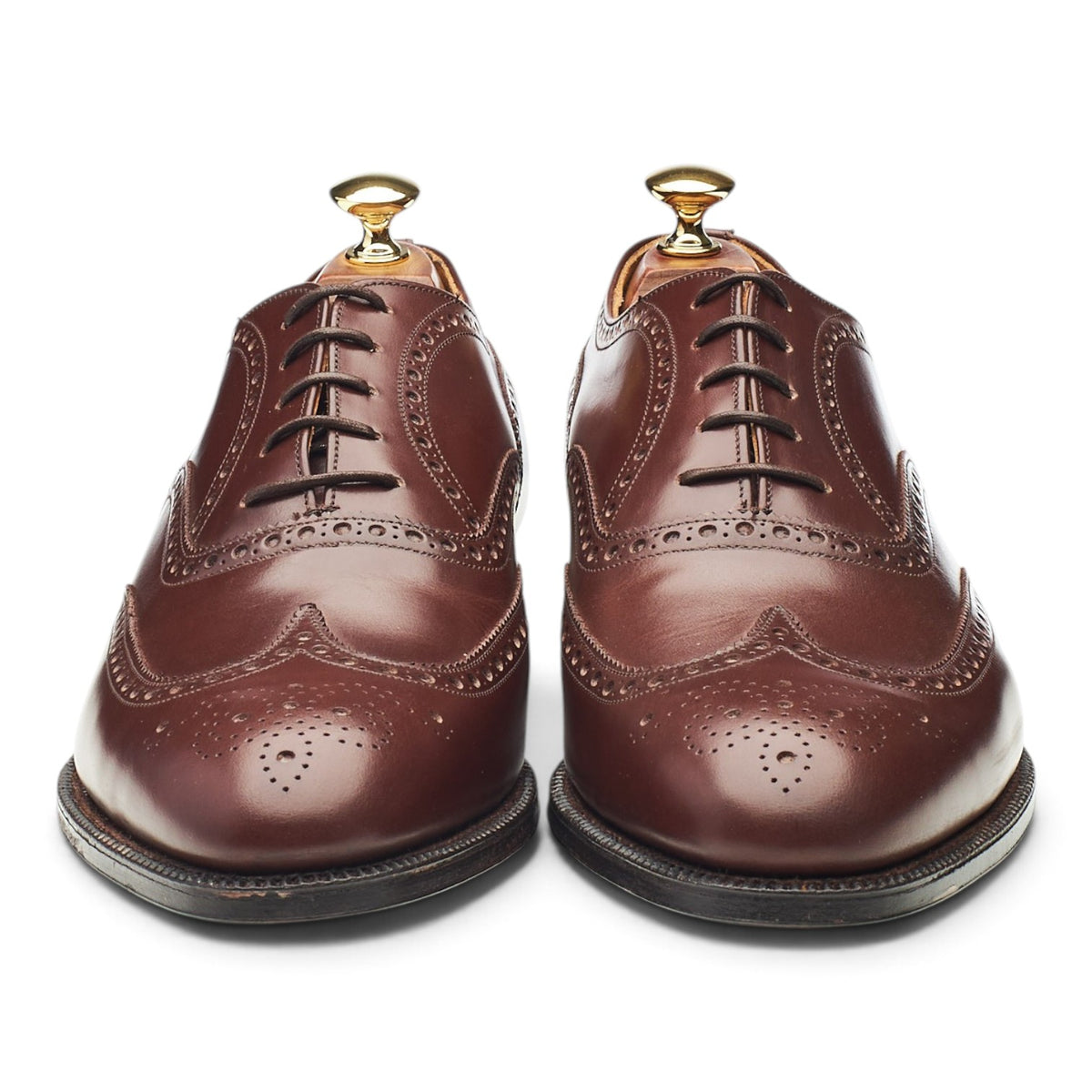 'Canterbury' Brown Leather Oxford Brogues UK 9 F