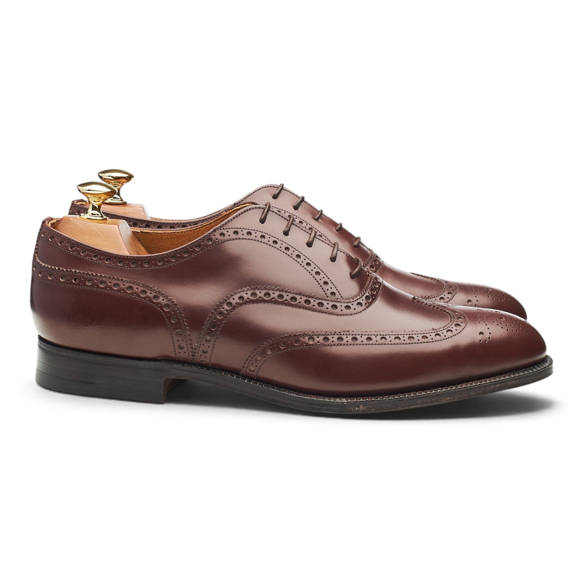 'Canterbury' Brown Leather Oxford Brogues UK 9 F
