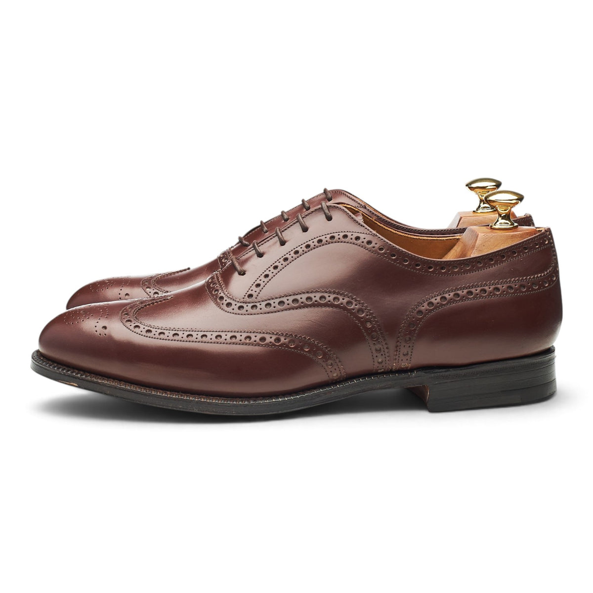 'Canterbury' Brown Leather Oxford Brogues UK 9 F