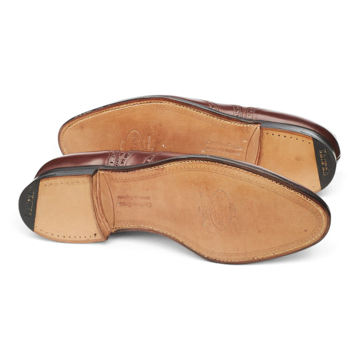 'Canterbury' Brown Leather Oxford Brogues UK 9 F