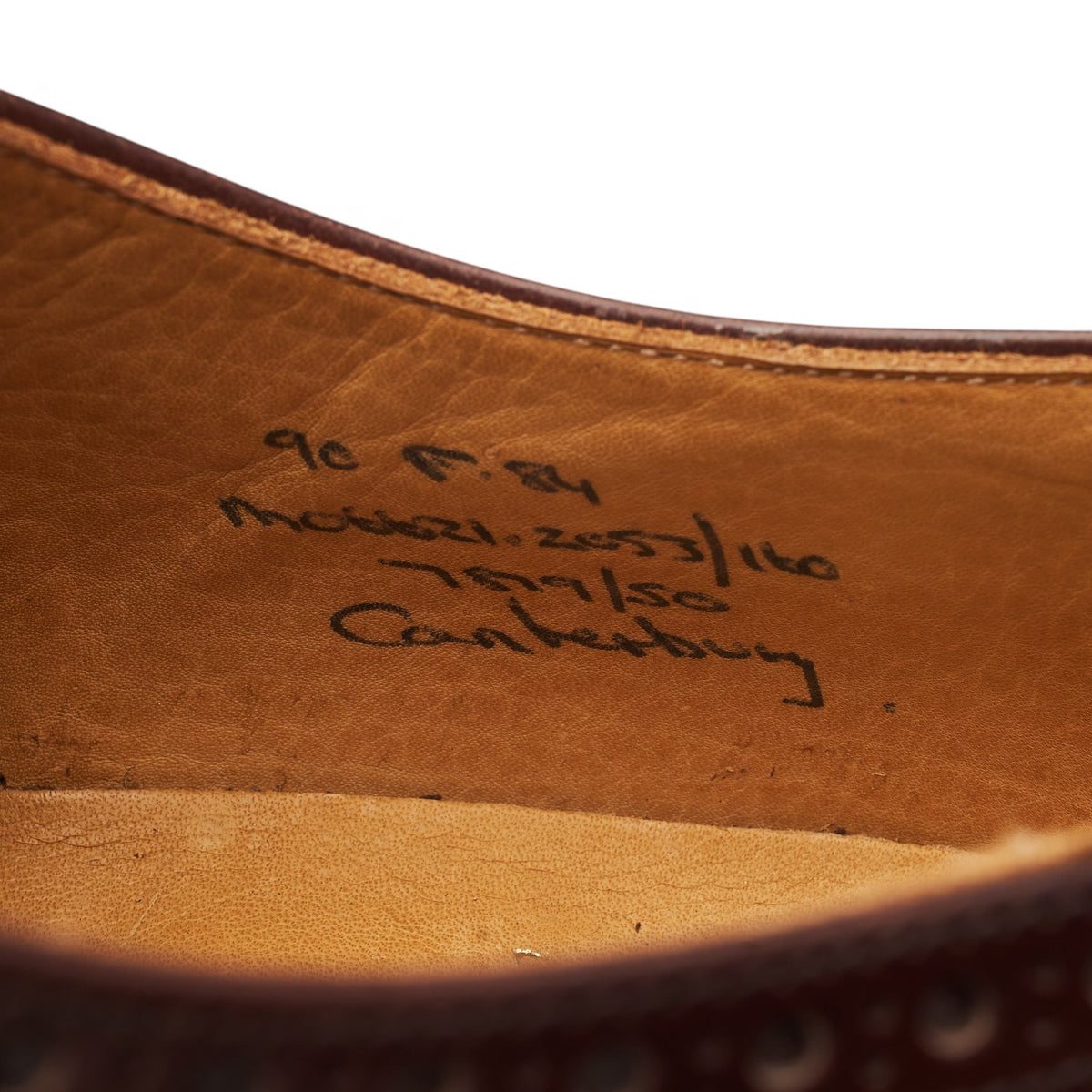 'Canterbury' Brown Leather Oxford Brogues UK 9 F