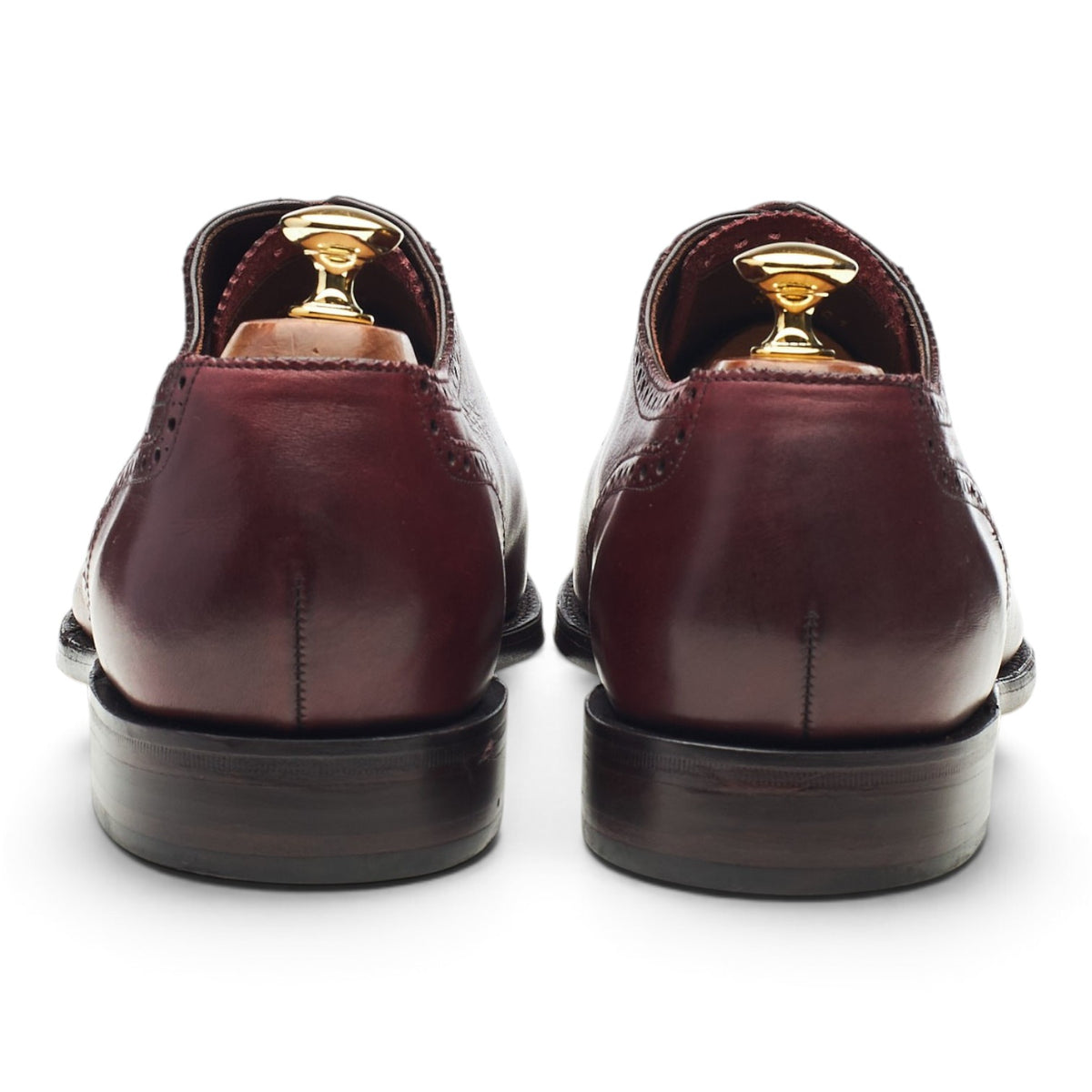 1880 'Strand' Burgundy Leather Oxford Brogues UK 10 F