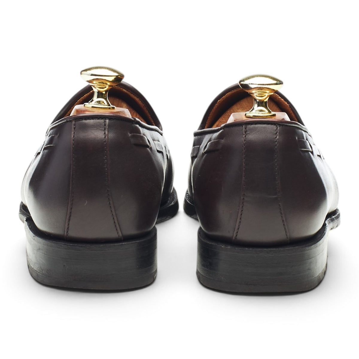 Burgundy Leather Tassel Loafers UK 7