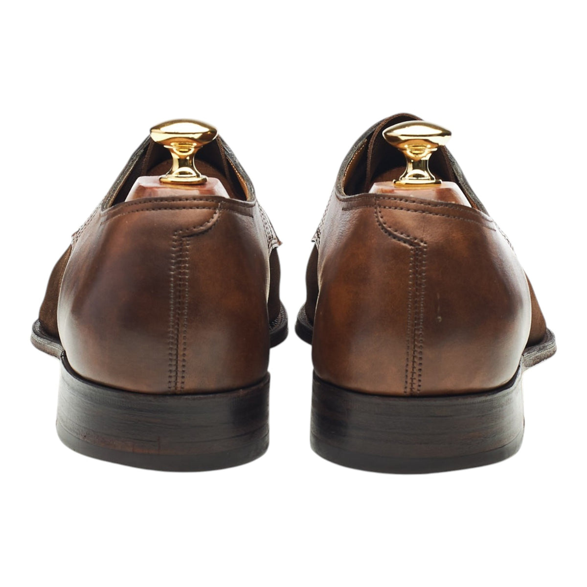 'Hallaton' Dark Brown Suede Brown Leather Derby UK 9 EE