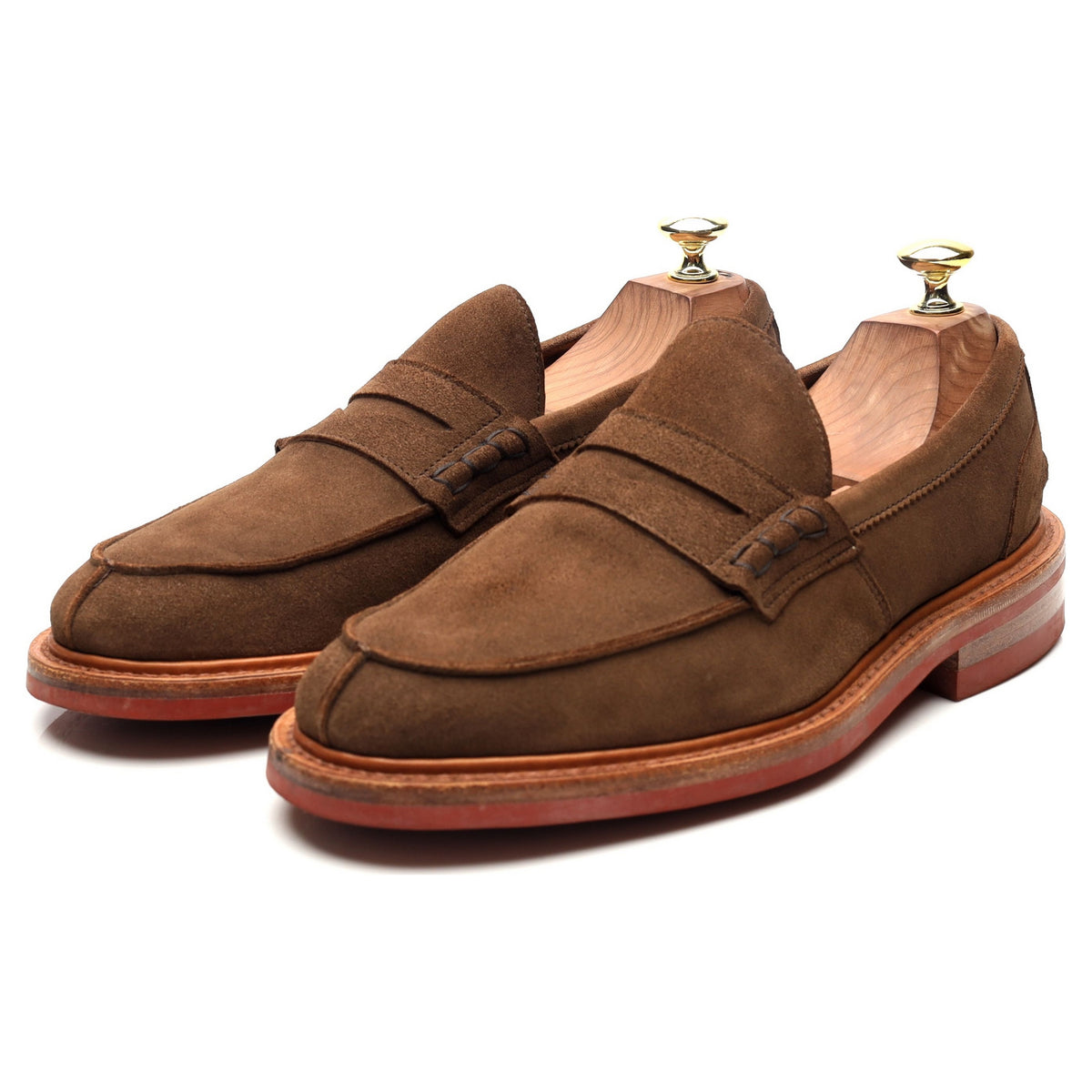 &#39;James&#39; Light Brown Suede Loafers UK 7.5