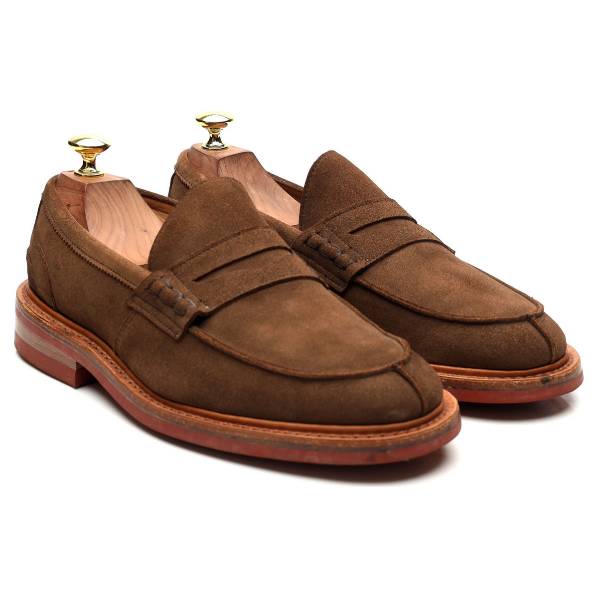 &#39;James&#39; Light Brown Suede Loafers UK 7.5