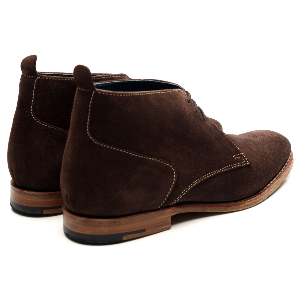 &#39;Lucius&#39; Dark Brown Suede Boots UK 8.5 F