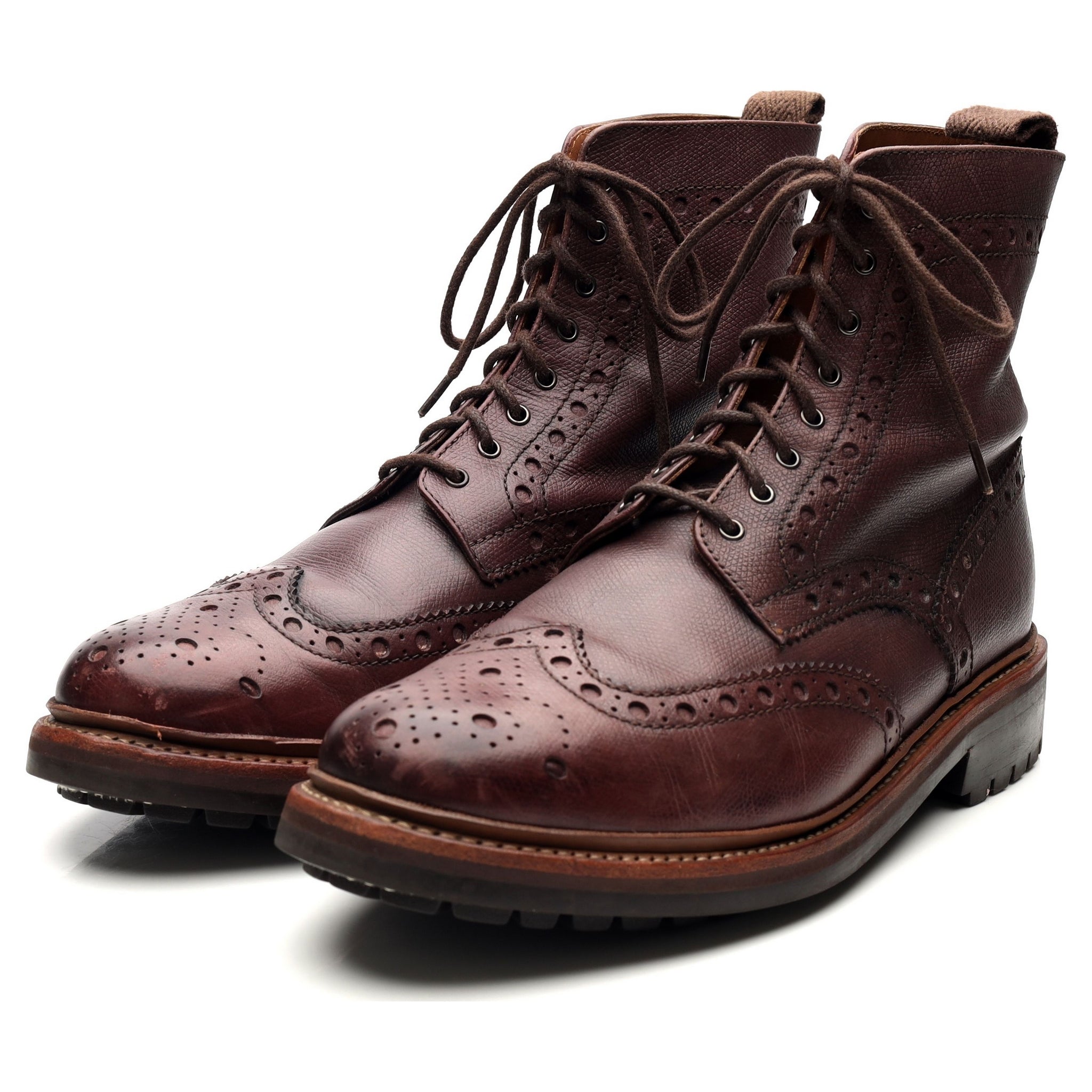 Grenson sale burgundy brogue