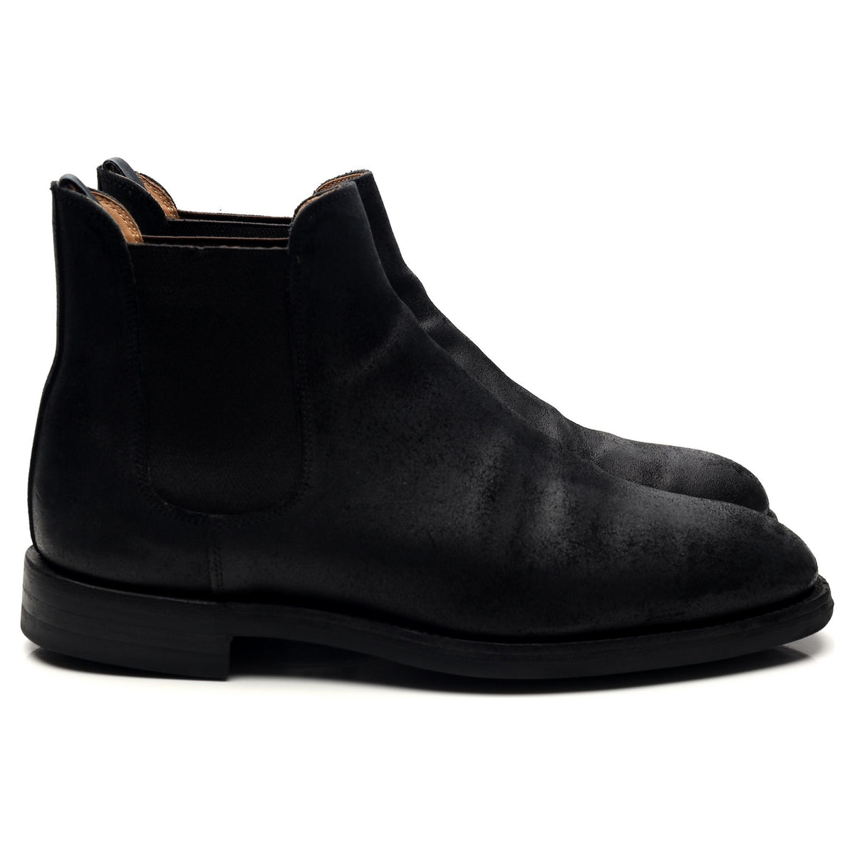 &#39;Chelsea 5&#39; Black Rough-Out Suede Chelsea Boots UK 7 E