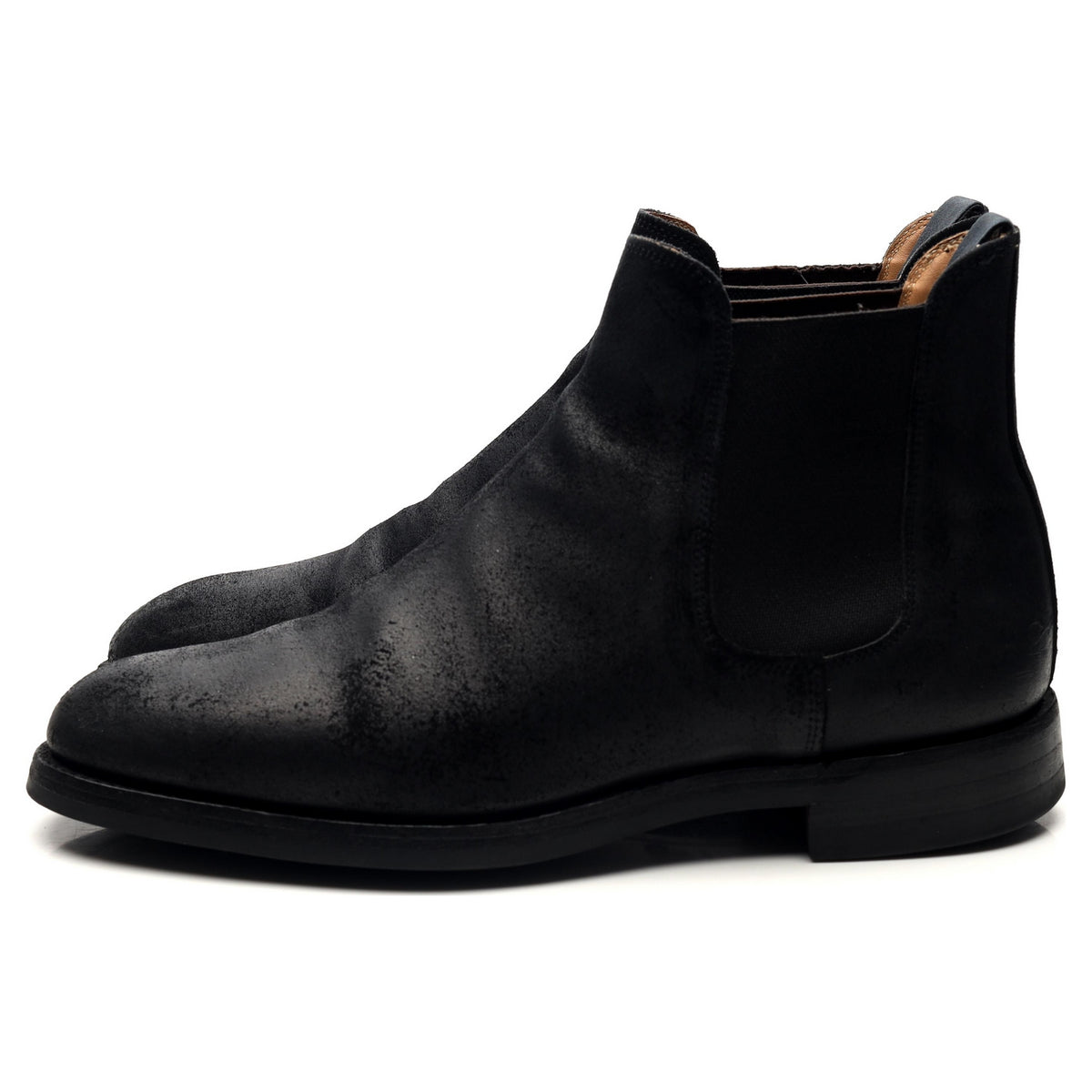 &#39;Chelsea 5&#39; Black Rough-Out Suede Chelsea Boots UK 7 E