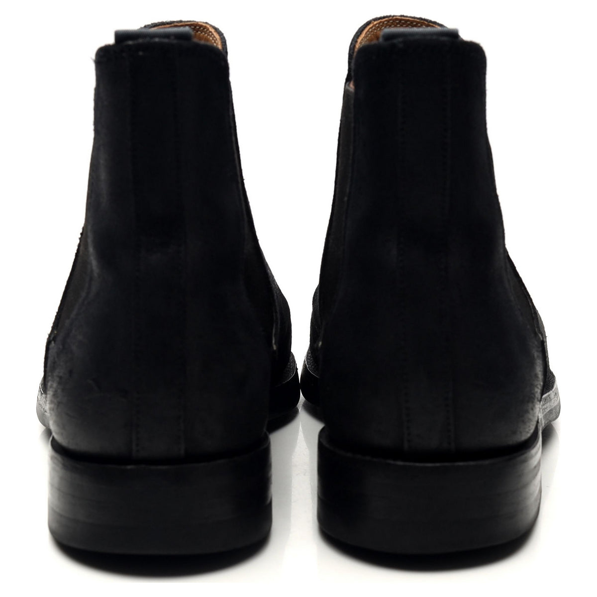 &#39;Chelsea 5&#39; Black Rough-Out Suede Chelsea Boots UK 7 E