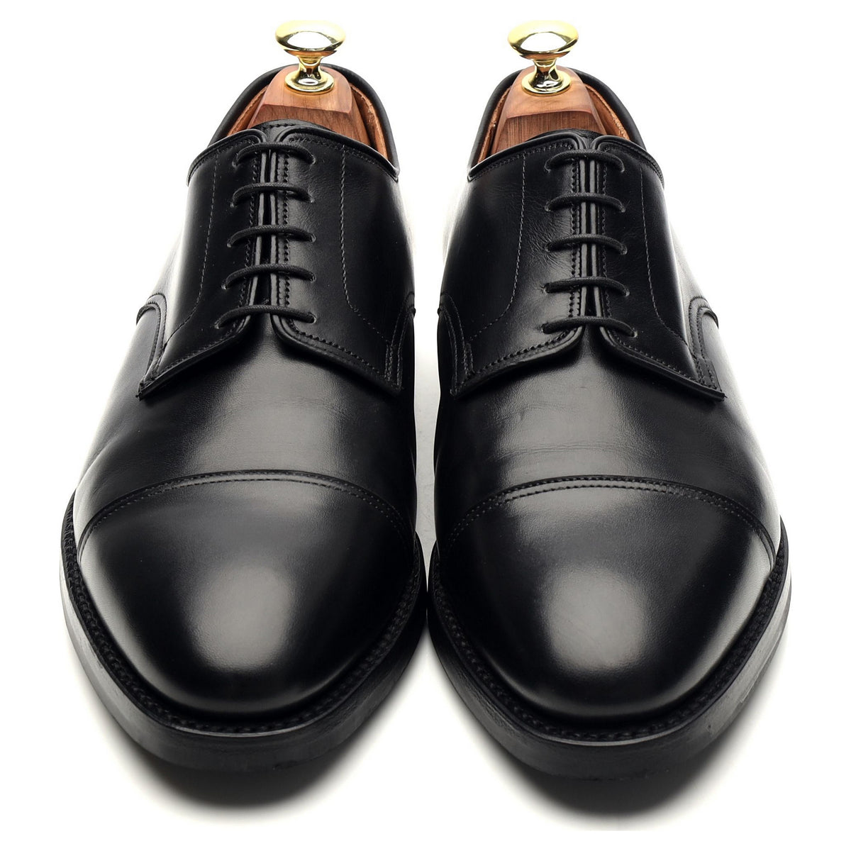 &#39;Bradford&#39; Black Leather Derby UK 7.5 G