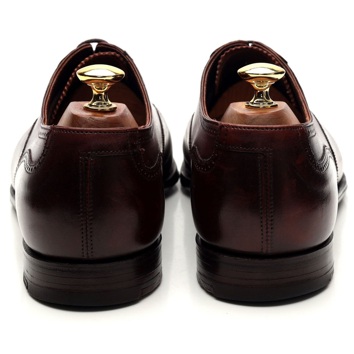 &#39;Selborne&#39; Brown Leather Oxford Brogues UK 8.5 E