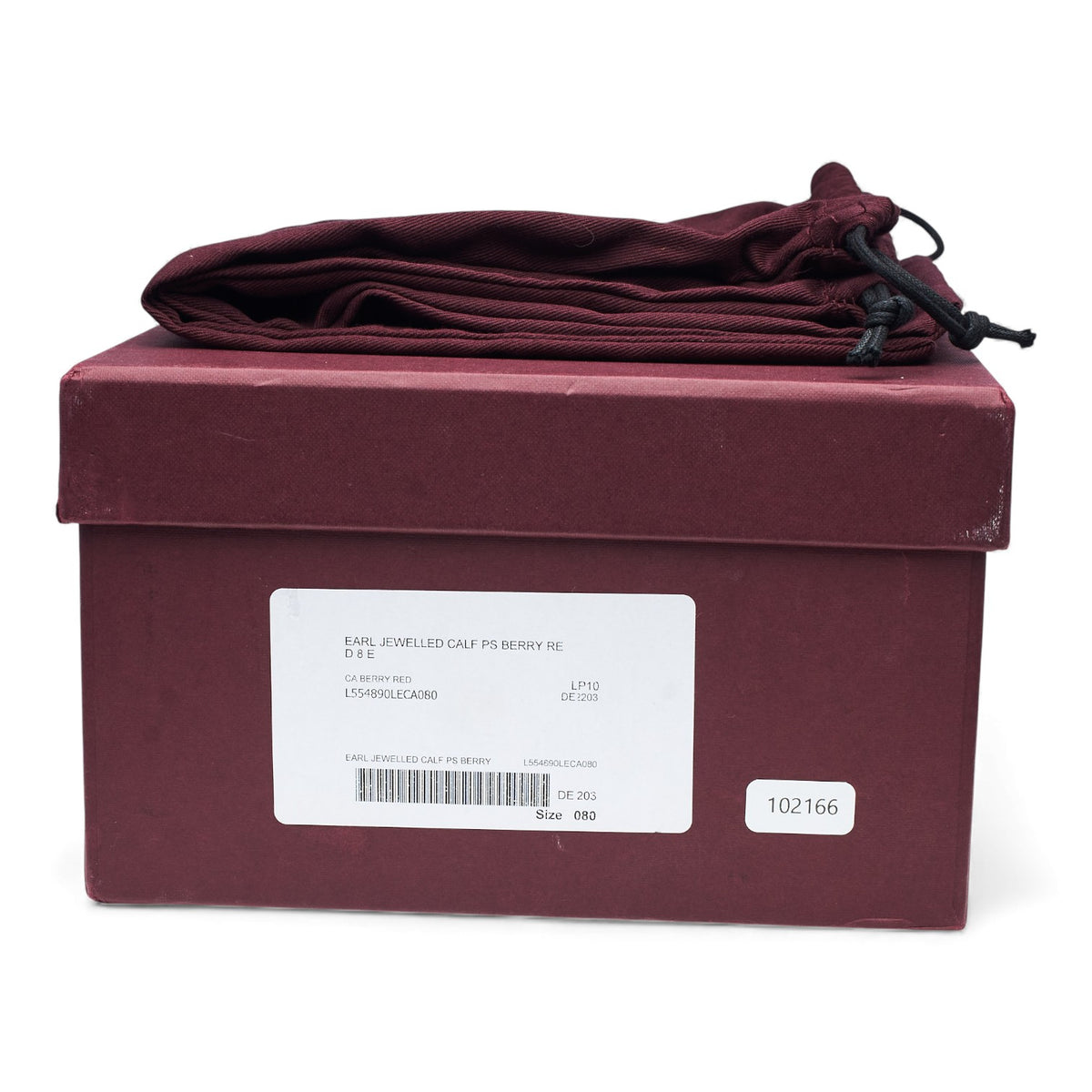 'Earl' Burgundy Leather Oxford UK 8 E