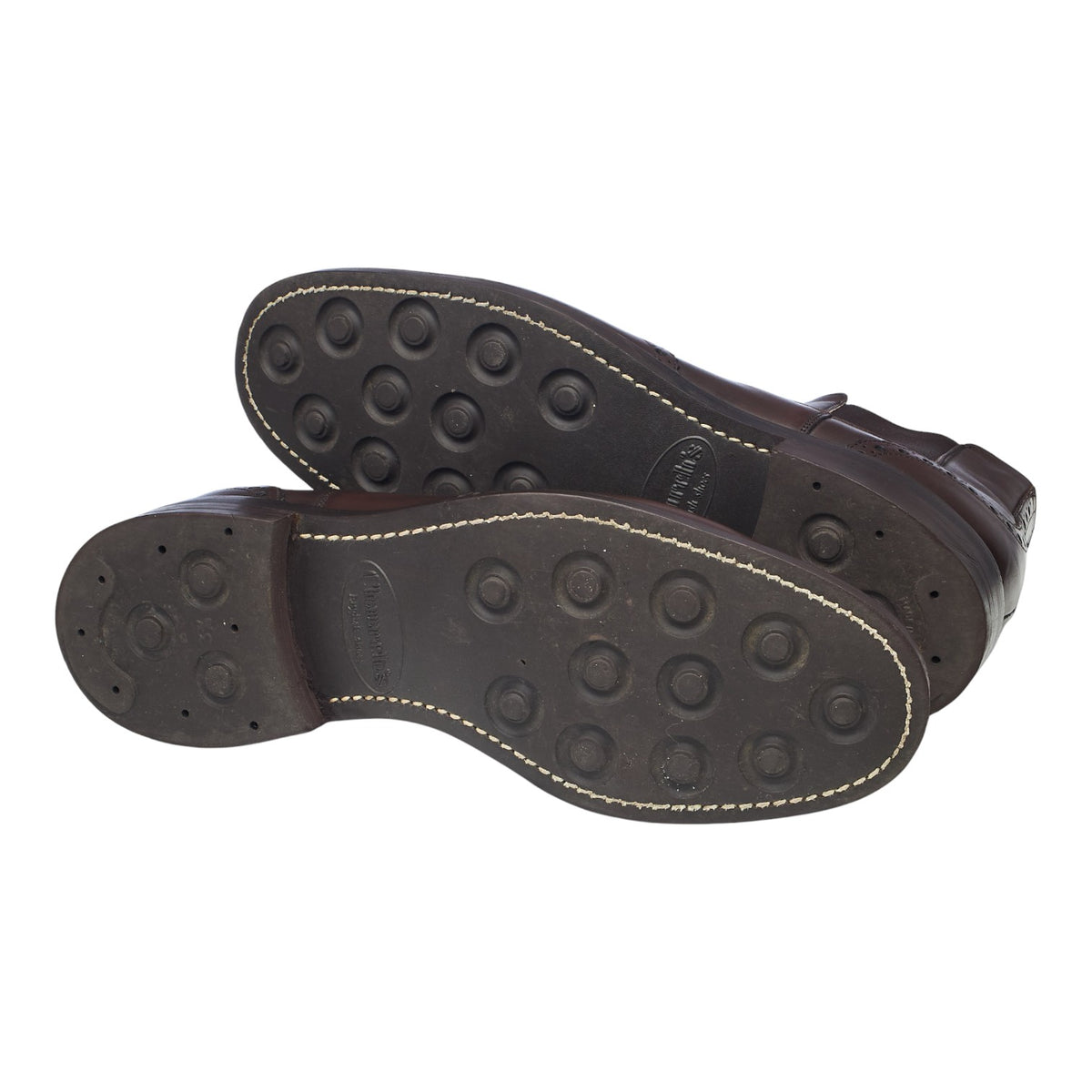 'Ketsby' Dark Brown Leather Brogue Chelsea Boots UK 8 F