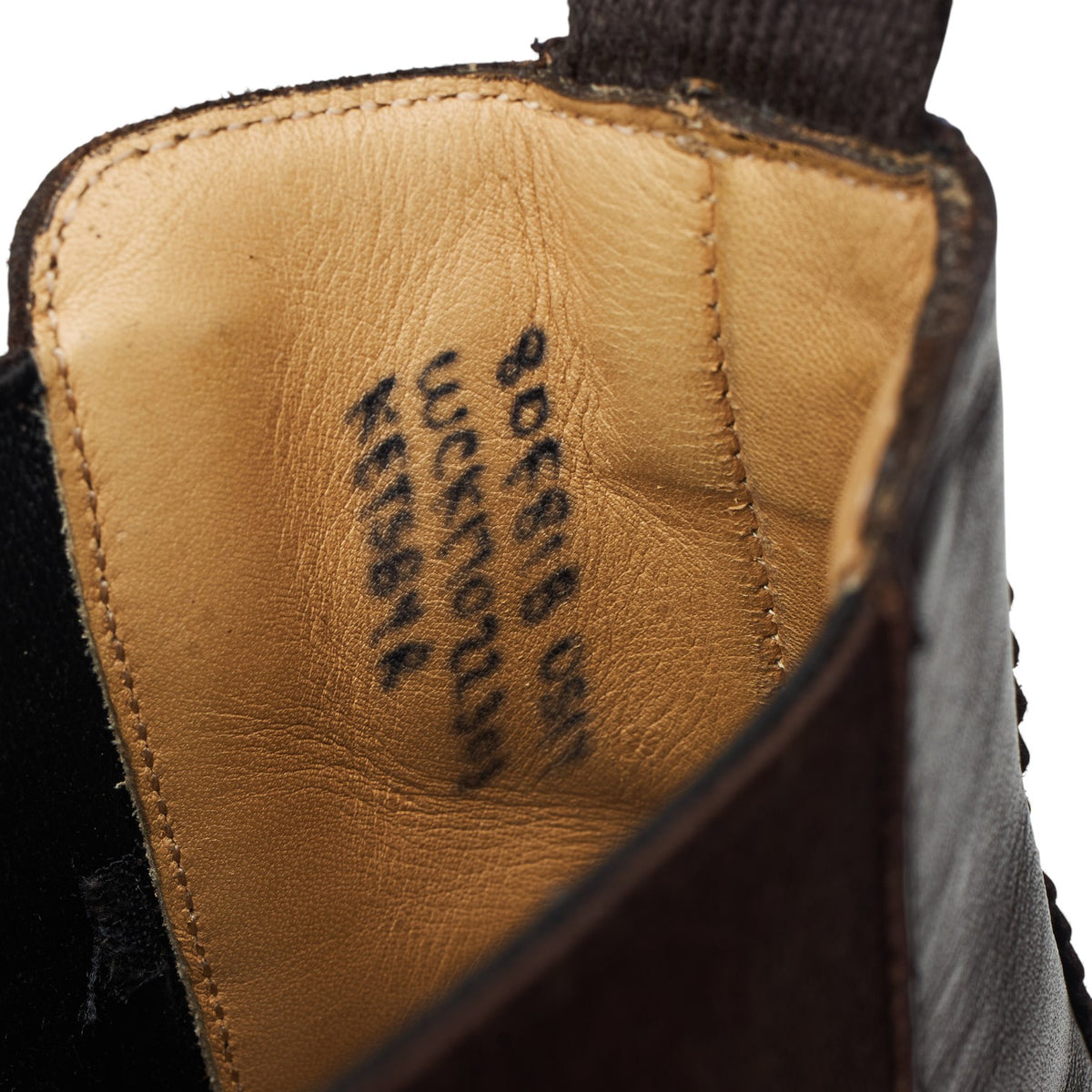 'Ketsby' Dark Brown Leather Brogue Chelsea Boots UK 8 F