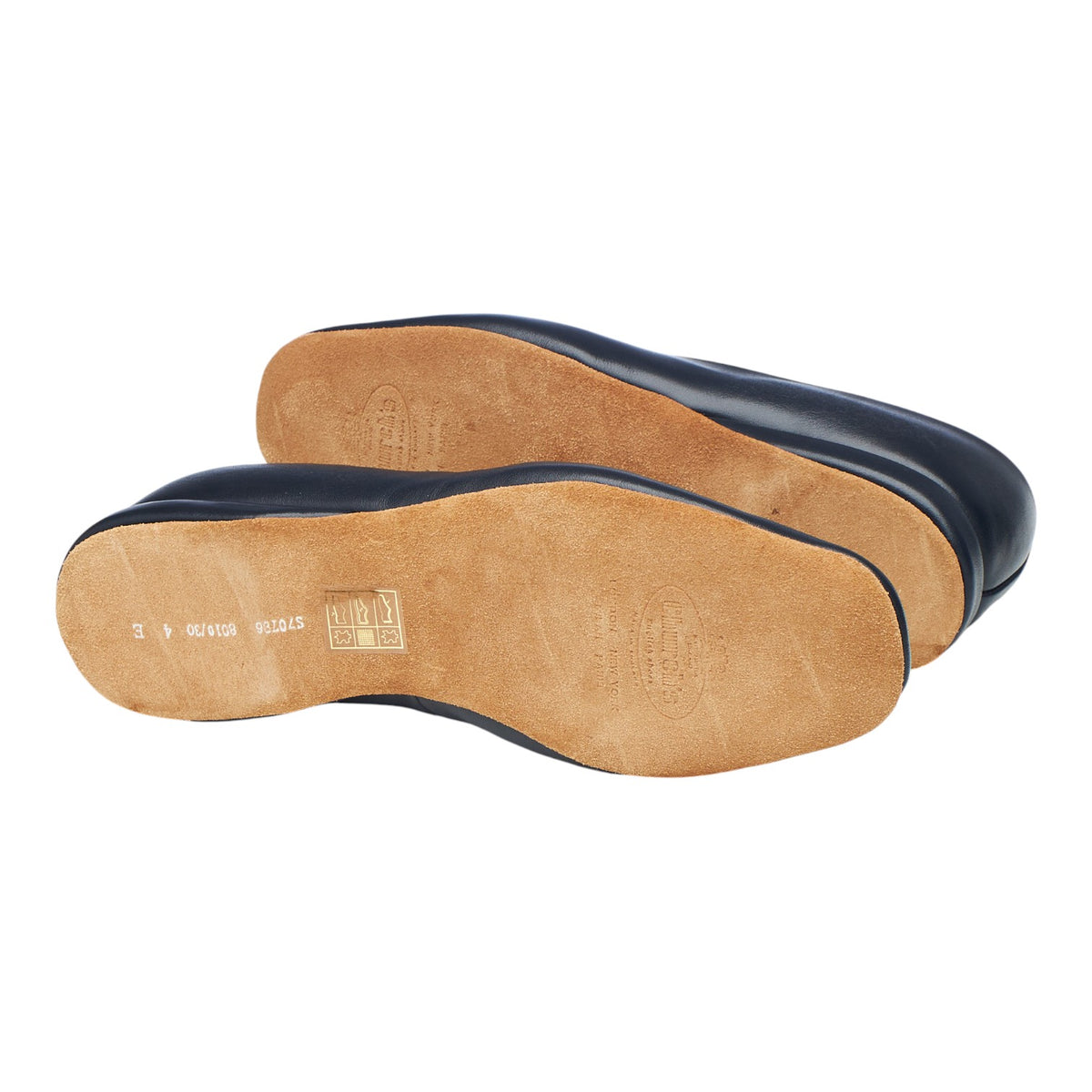 Women's 'Corinth 3' Navy Blue Leather Slippers UK 4 E