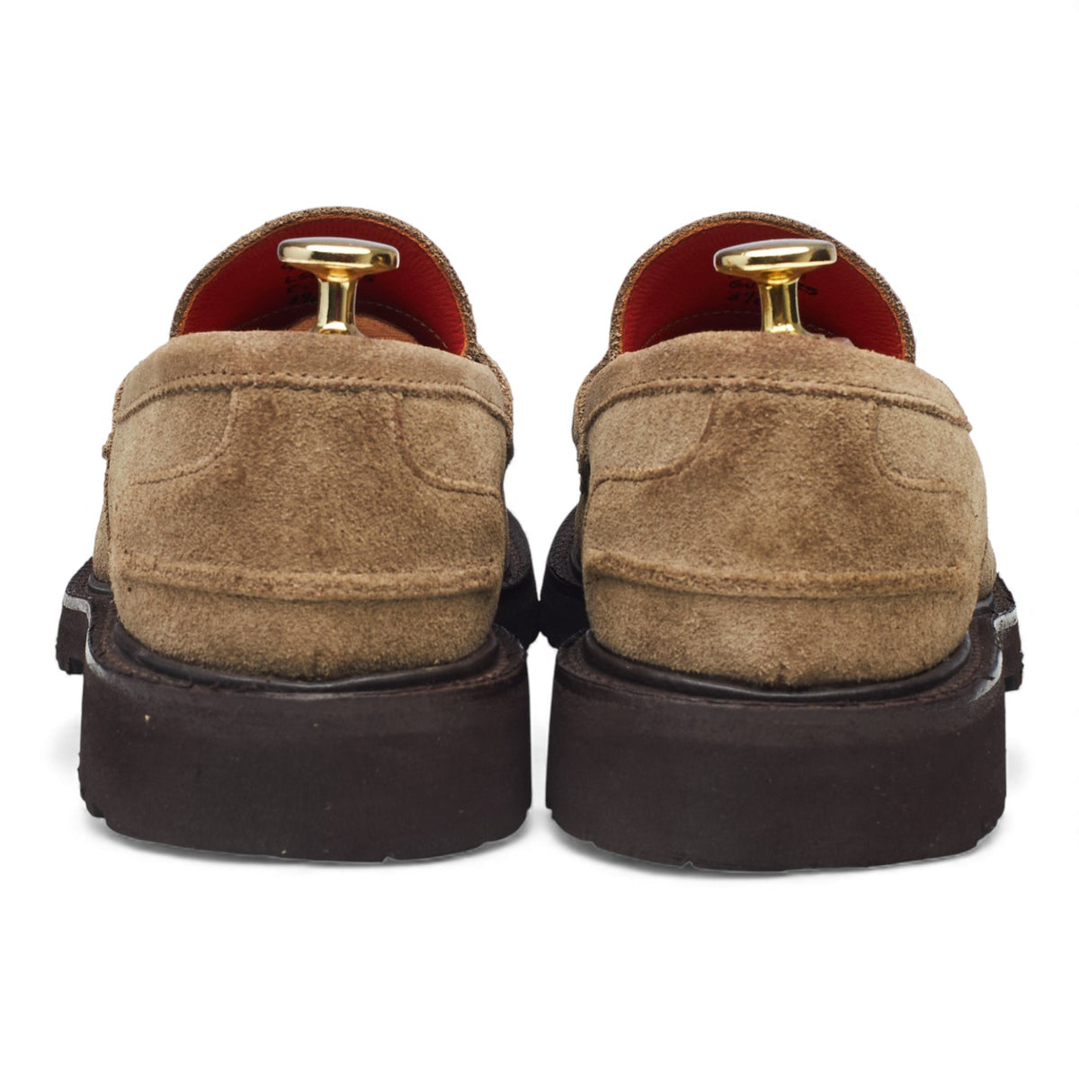 Women's 'Eva' Stone Suede Loafers UK 3.5