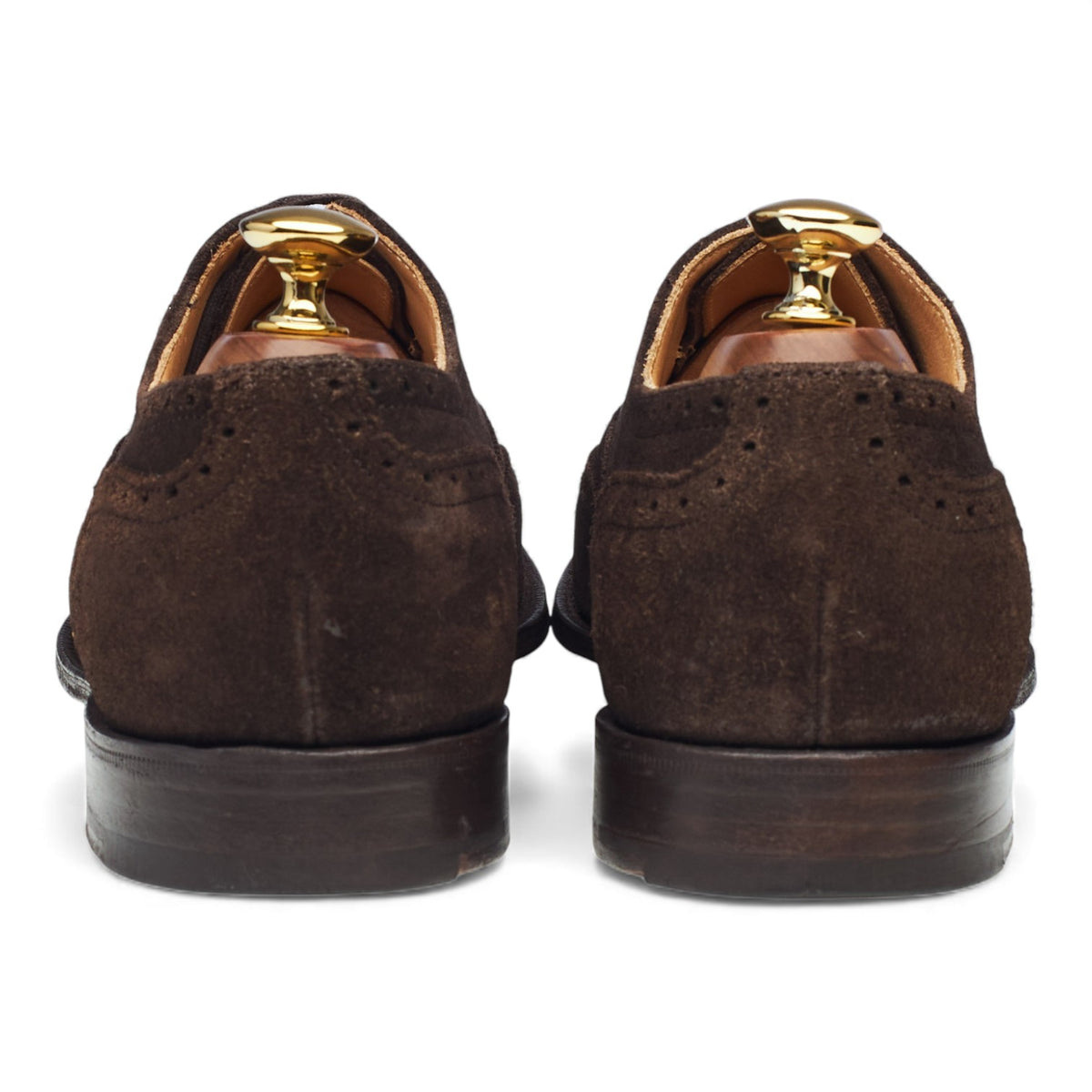 'Kimcote' Dark Brown Suede Oxford Brogues UK 6 F