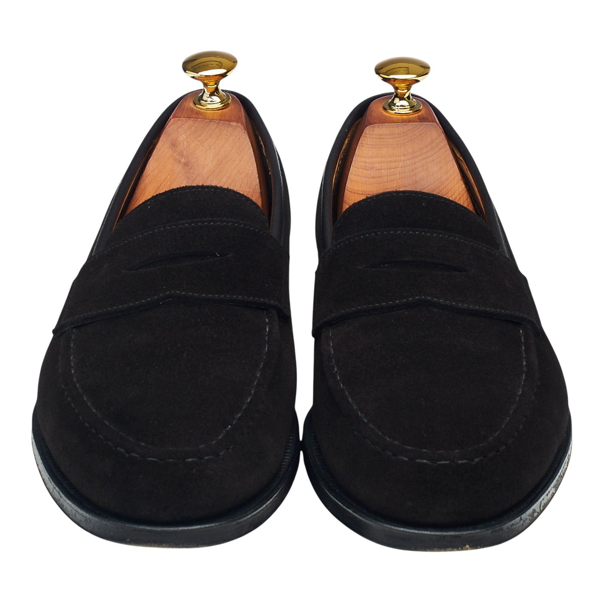 'Boston' Black Suede Loafers UK 6.5 E