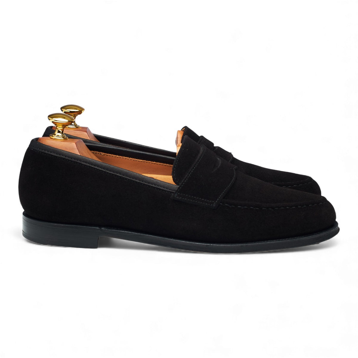 'Boston' Black Suede Loafers UK 6.5 E