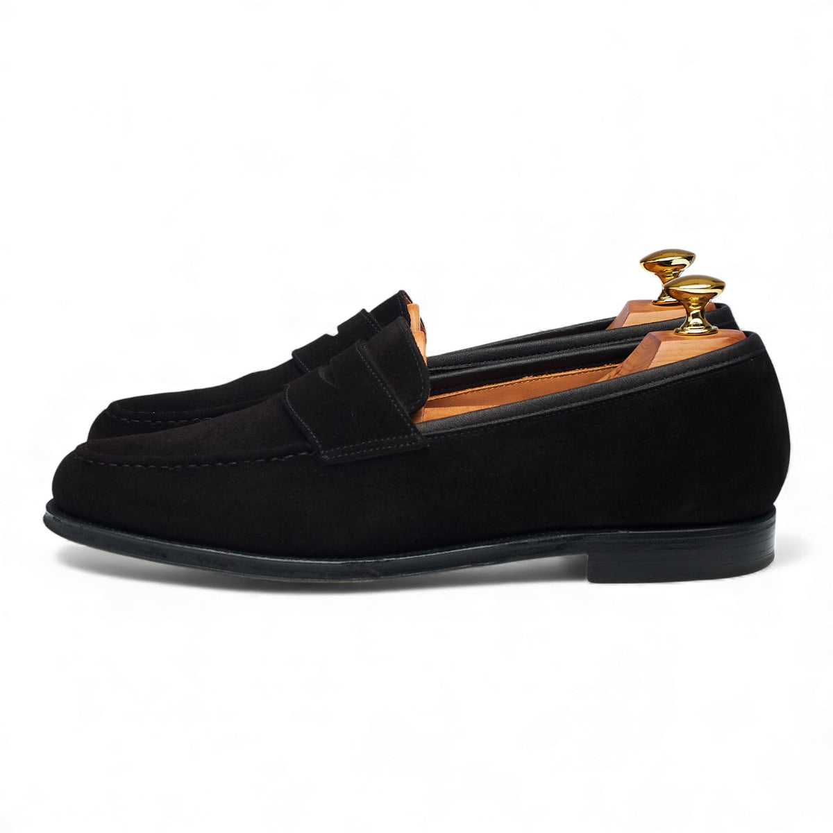 'Boston' Black Suede Loafers UK 6.5 E