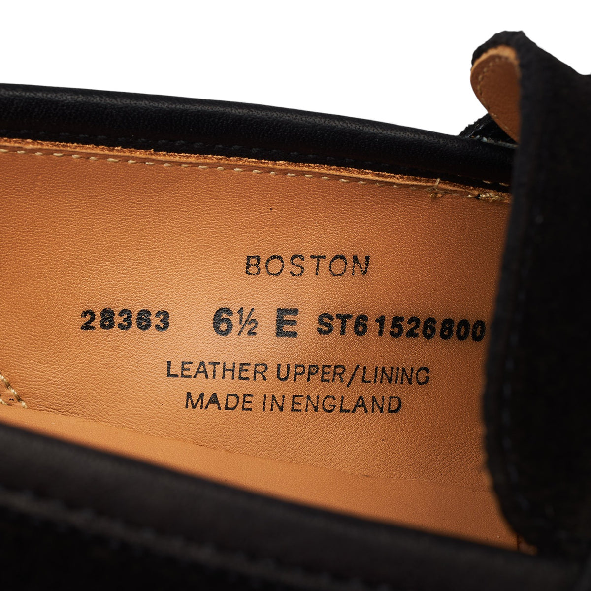 'Boston' Black Suede Loafers UK 6.5 E