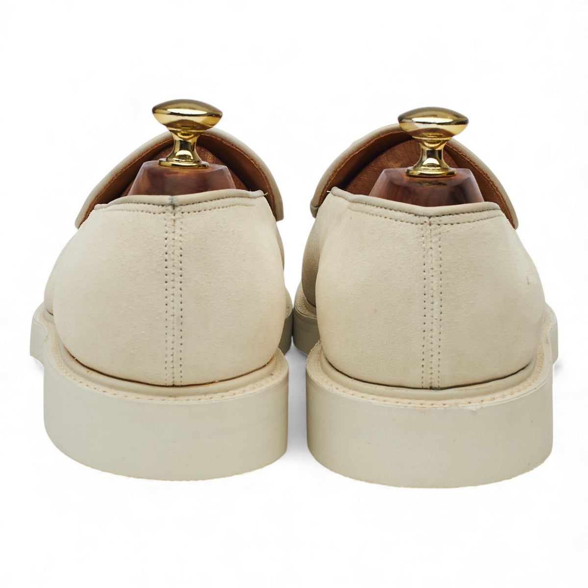'Edmond' Sand Suede Tassel Loafers UK 7.5 E