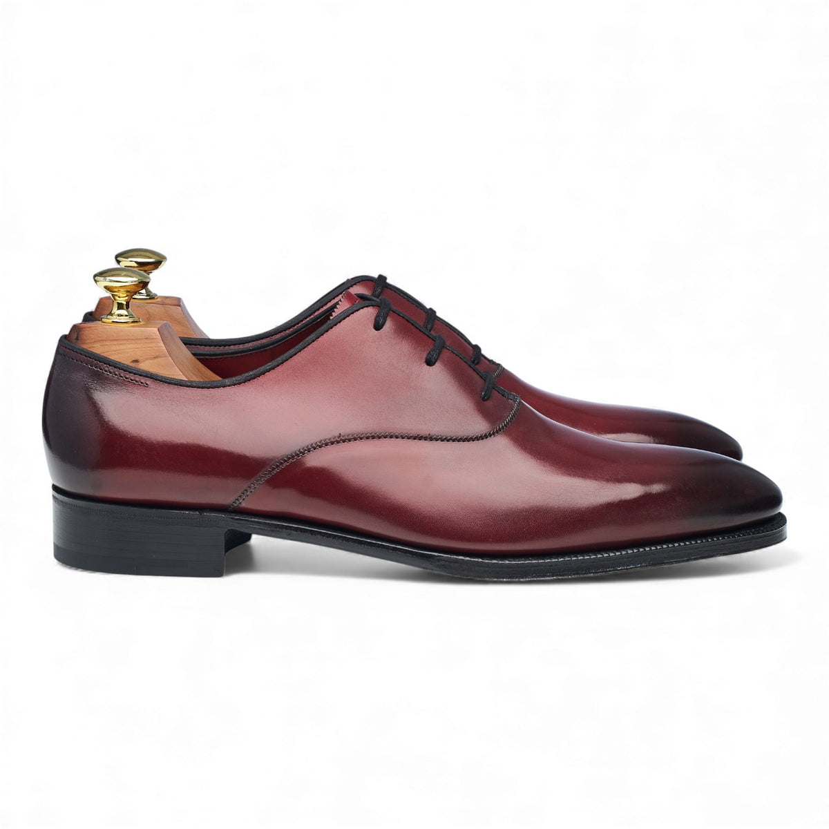 'Earl' Burgundy Leather Oxford UK 8 E