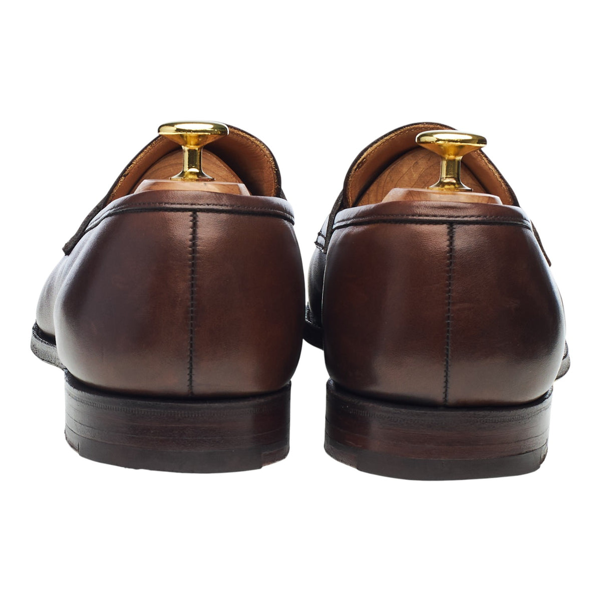 'Sydney' Dark Brown Leather Loafers UK 8.5 E