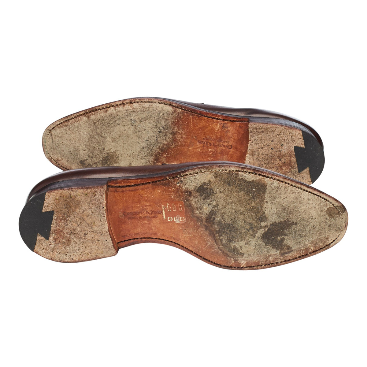 'Sydney' Dark Brown Leather Loafers UK 8.5 E