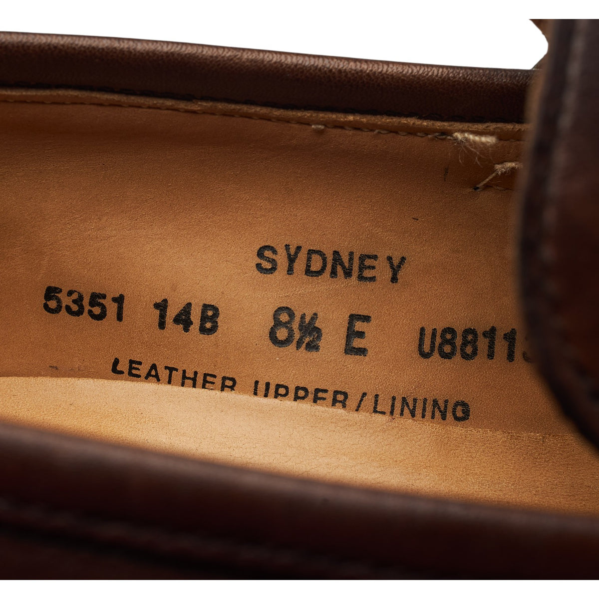 'Sydney' Dark Brown Leather Loafers UK 8.5 E
