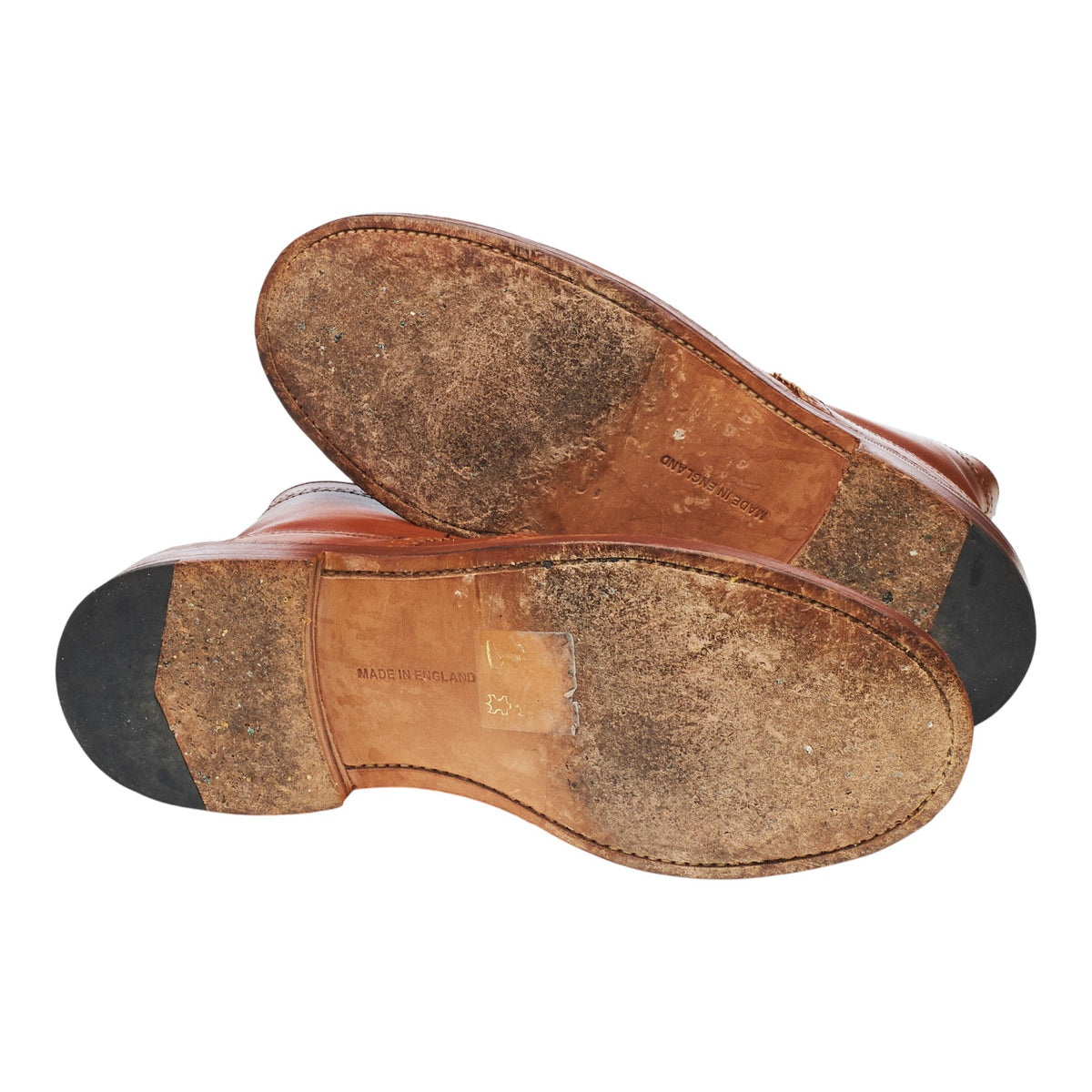 Women's 'Stephy' Tan Brown Leather Brogue Boots UK 4.5