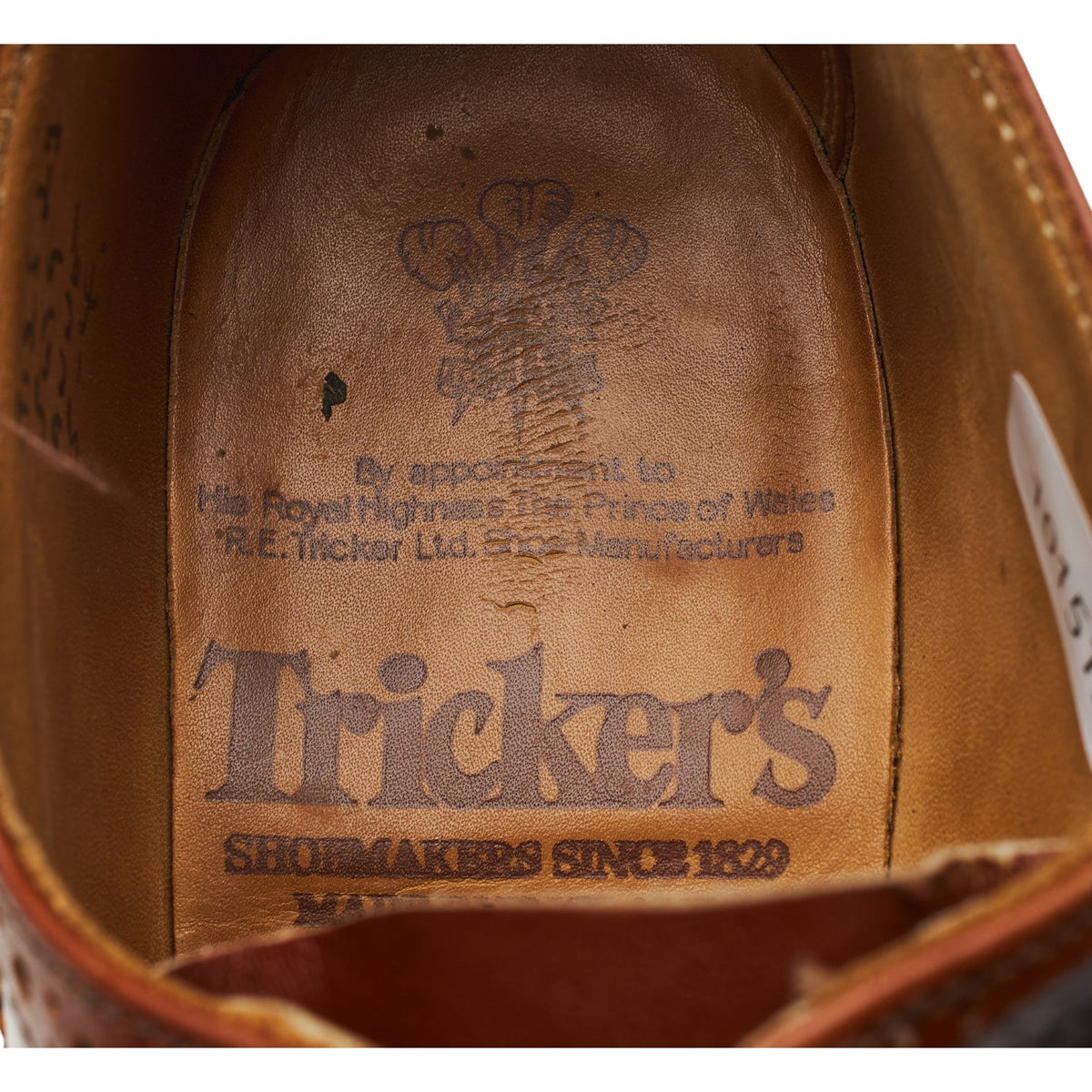 Women's 'Anne' Tan Brown Leather Derby Brogues UK 5