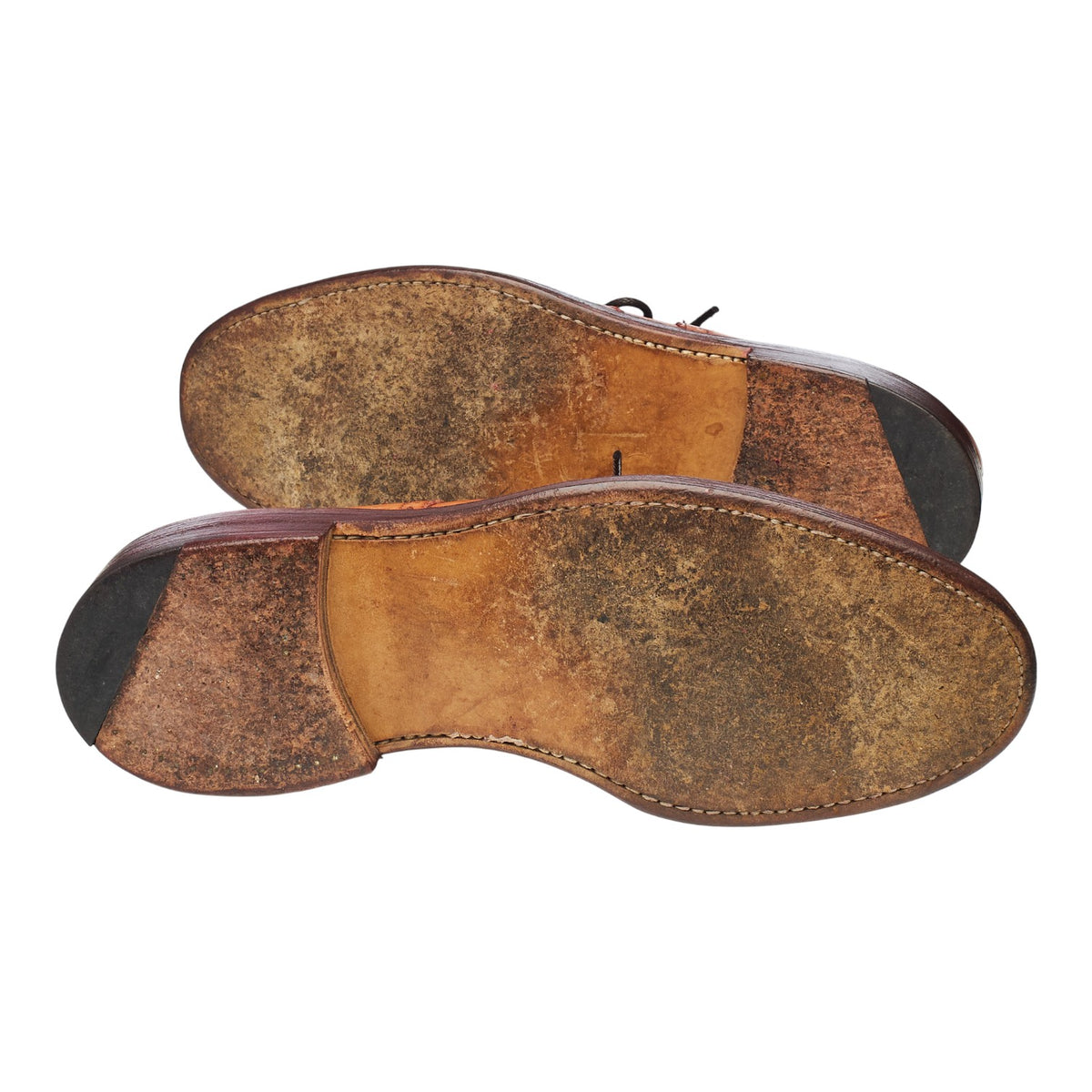 Vintage 'Bourton' Tan Brown Leather Derby Brogues UK 9