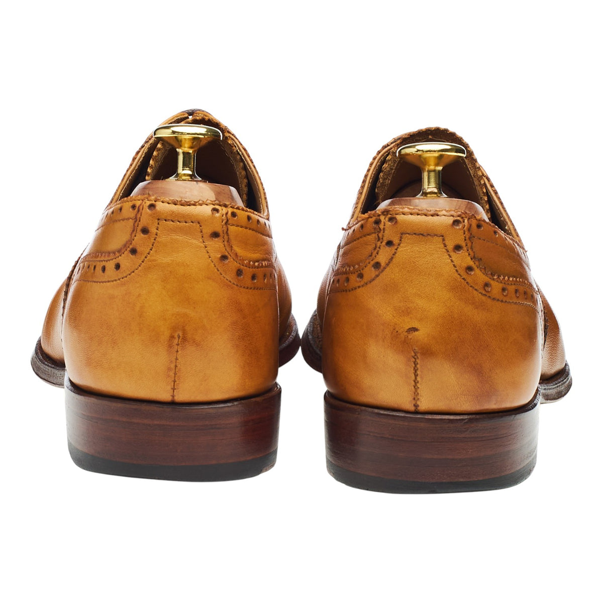 'Tom' Tan Brown Leather Oxford Brogues UK 8.5 F
