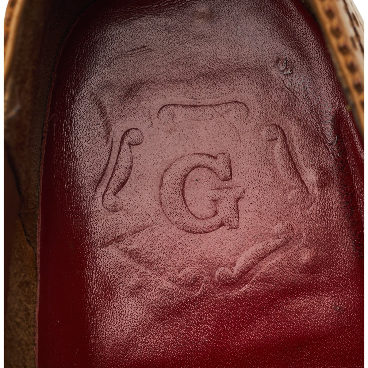 'Tom' Tan Brown Leather Oxford Brogues UK 8.5 F