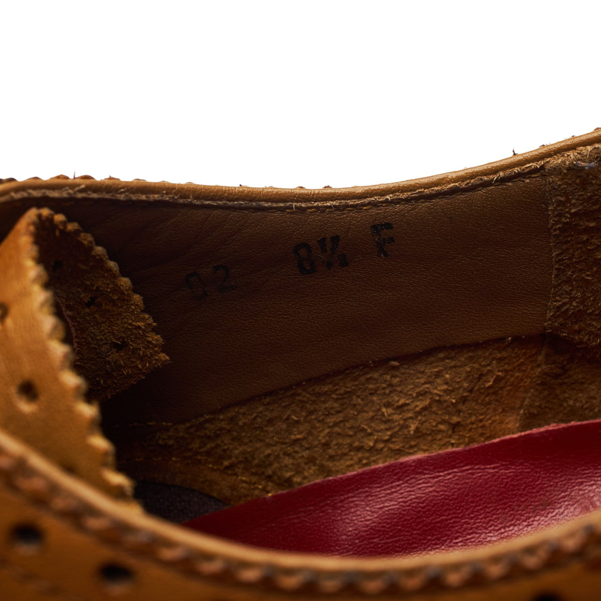 'Tom' Tan Brown Leather Oxford Brogues UK 8.5 F