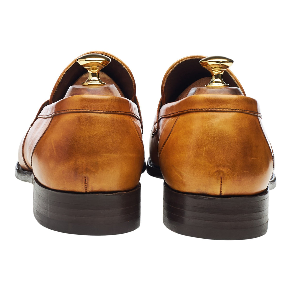 Charles Tyrwhitt Tan Brown Leather Loafers UK 10.5 F